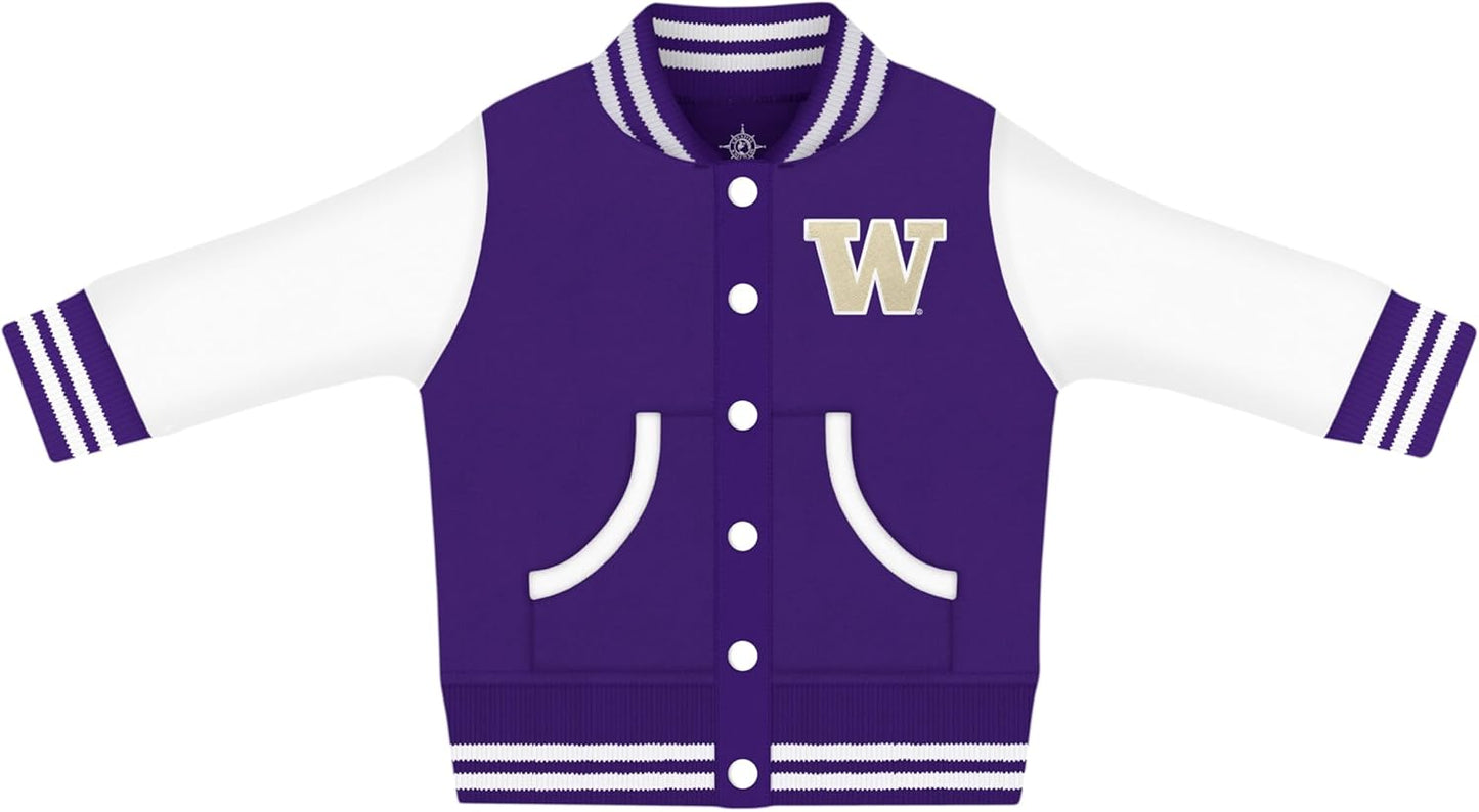 Creative Knitwear College Baby Varsity Jacket for Little Fans