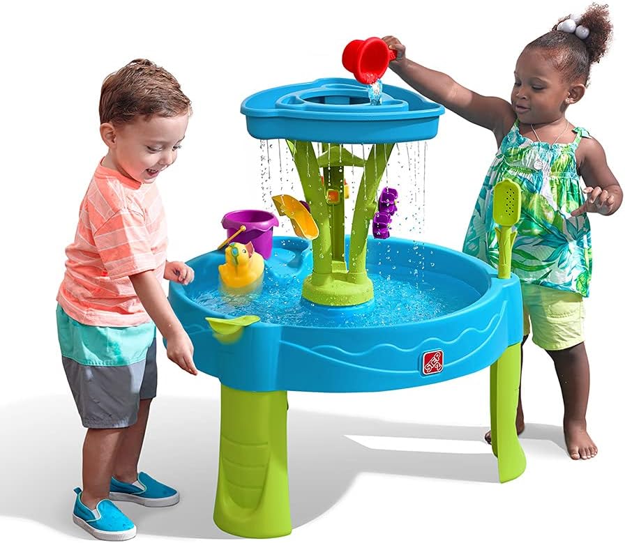 Step2 Summer Showers Splash Tower Water Table for Kids Fun