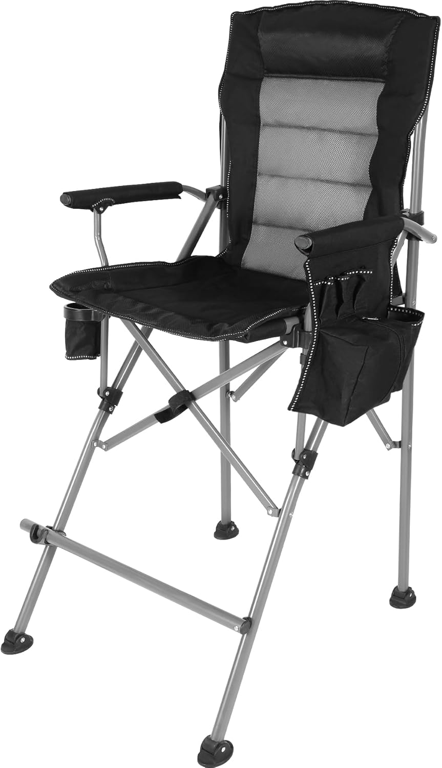 Bar Height Folding Chair for Adults - Comfortable & Portable