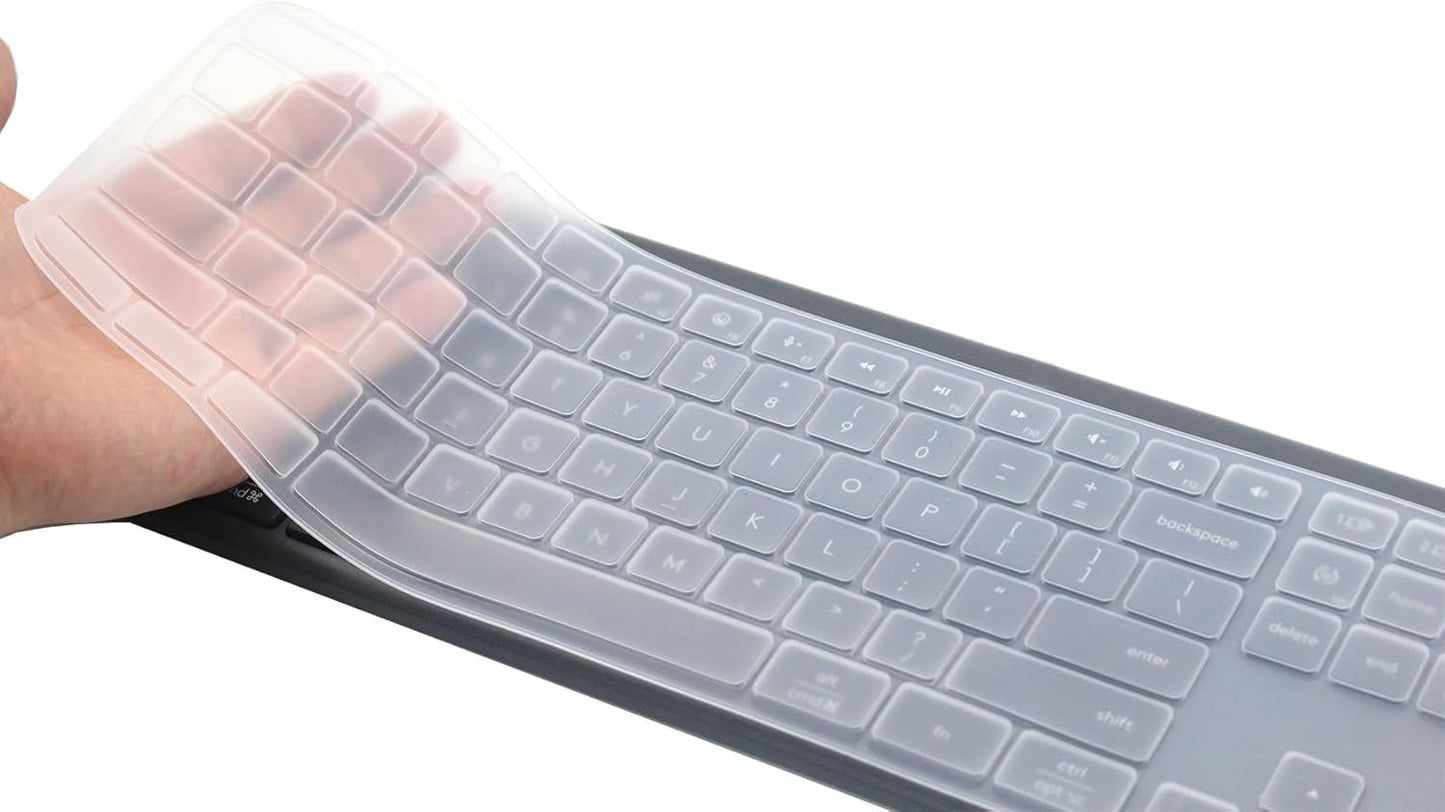 Clear Silicone Skin for Logitech Keyboards - Protects & Preserves