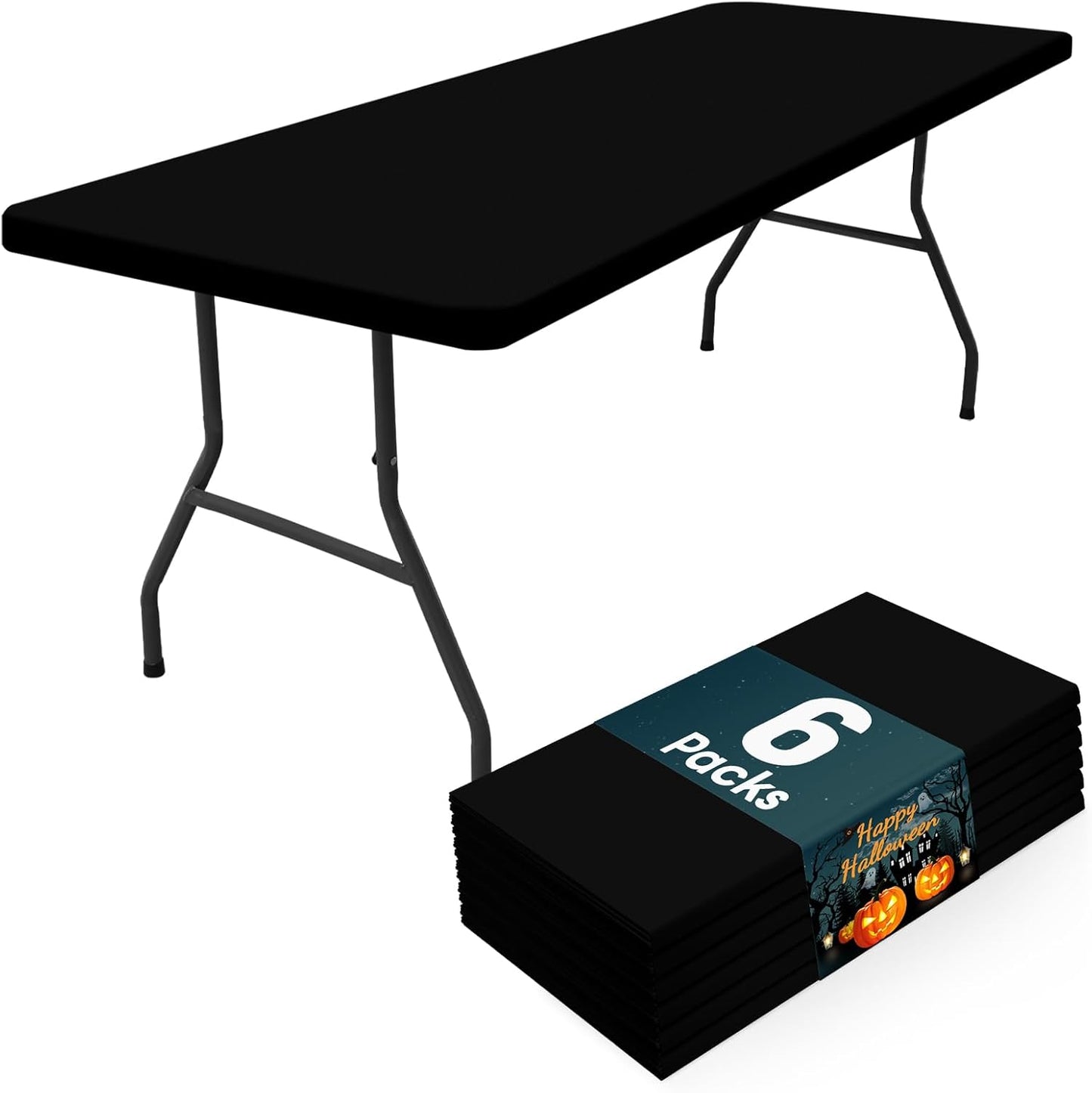 Smiry 6 Pack Rectangle Picnic Table Cloth for All Occasions