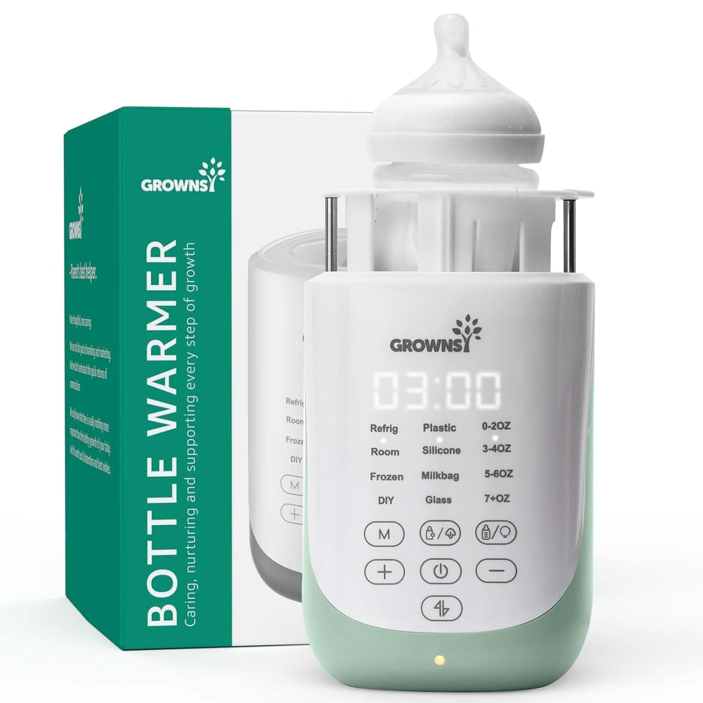 GROWNSY Nutri Bottle Warmer: Fast, Accurate, and Multifunctional