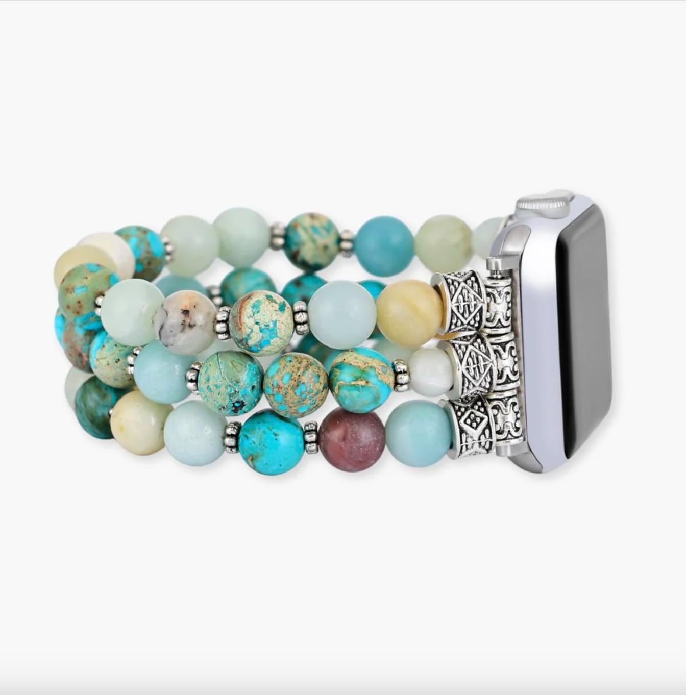 Intense Jasper Smart Watch Band for Women - Handmade Gemstone Strap