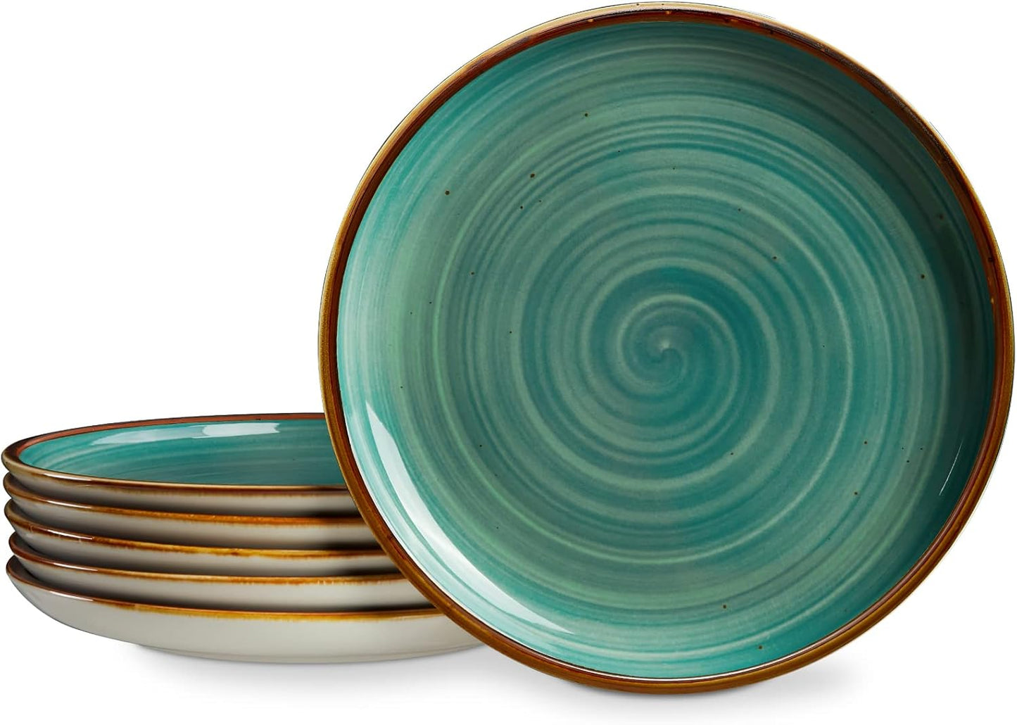 ONEMORE Ceramic Dinner Plates Set of 6 for Stylish Dining