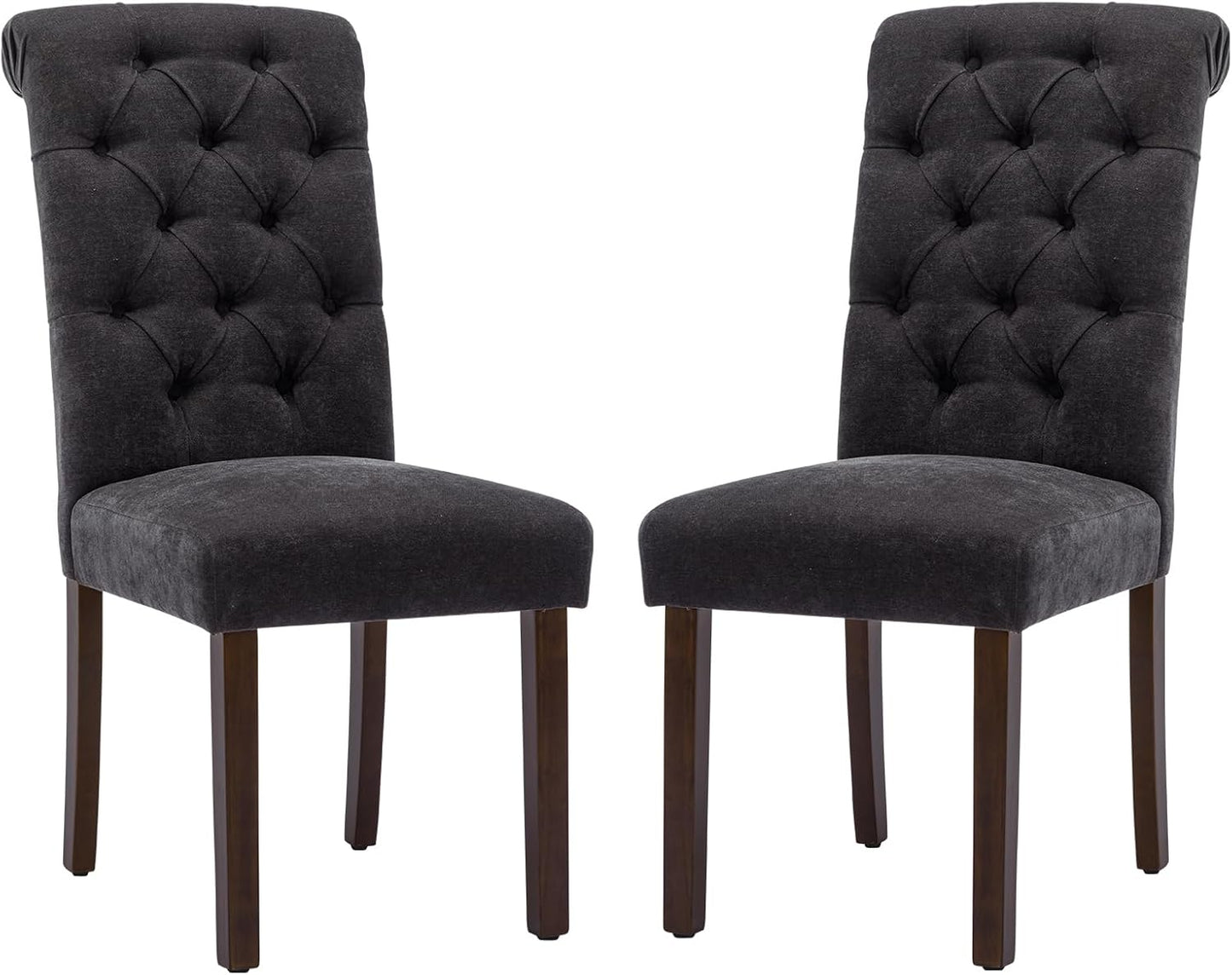 Elegant Button Tufted Dining Chairs Set of 2 for Modern Homes