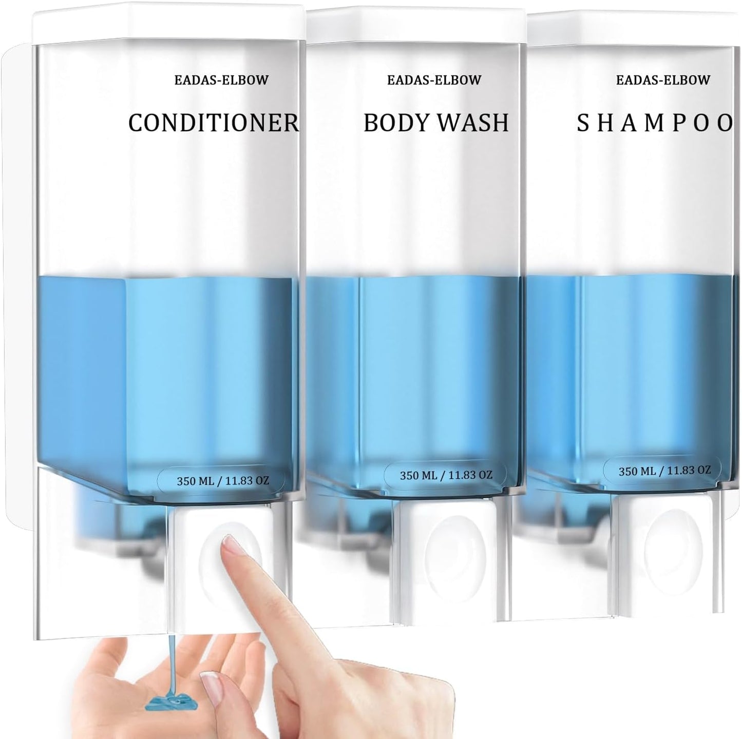 2-in-1 Shower Dispenser 11.83 OZ No Drill
