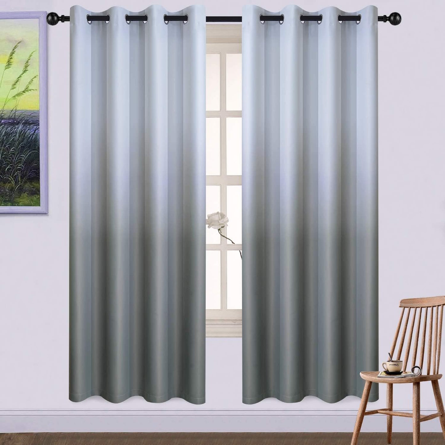 Yakamok Room Darkening Ombre Curtains for Stylish Bedrooms