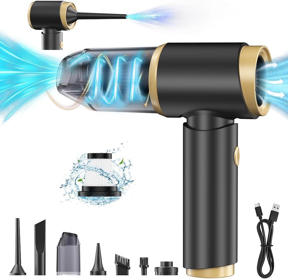 Powerful Cordless Car Vacuum Cleaner - Versatile Multi-Nozzles
