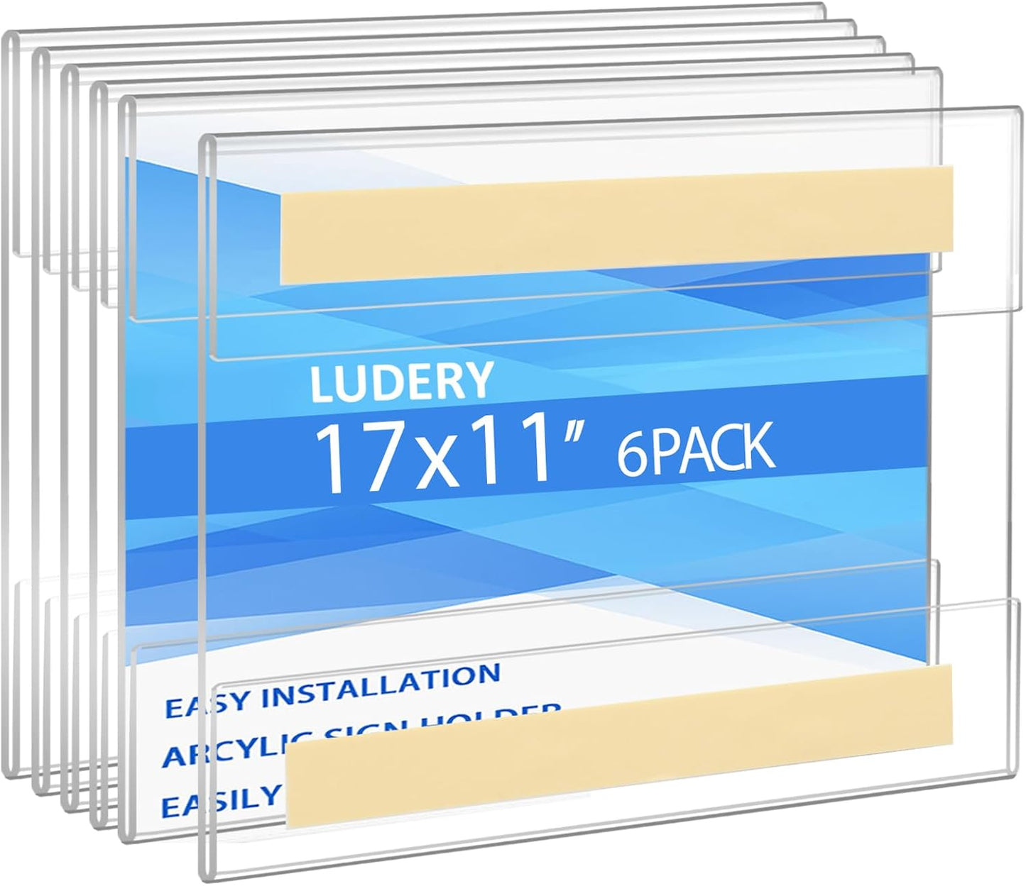 11x17 Acrylic Sign Holder Wall Mount for Easy Display Needs