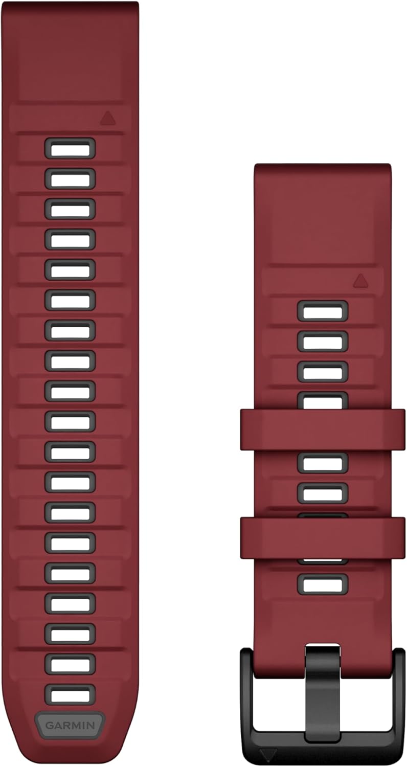 Garmin QuickFit 20mm Black/Pebble Gray Silicone Watch Band