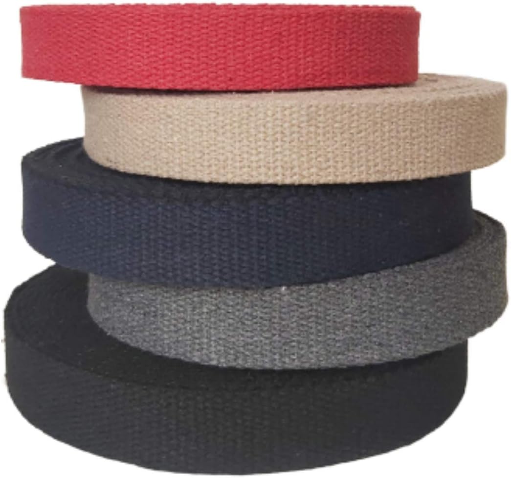Heavy Cotton Webbing 1 Inch Straps for Arts and Crafts Projects