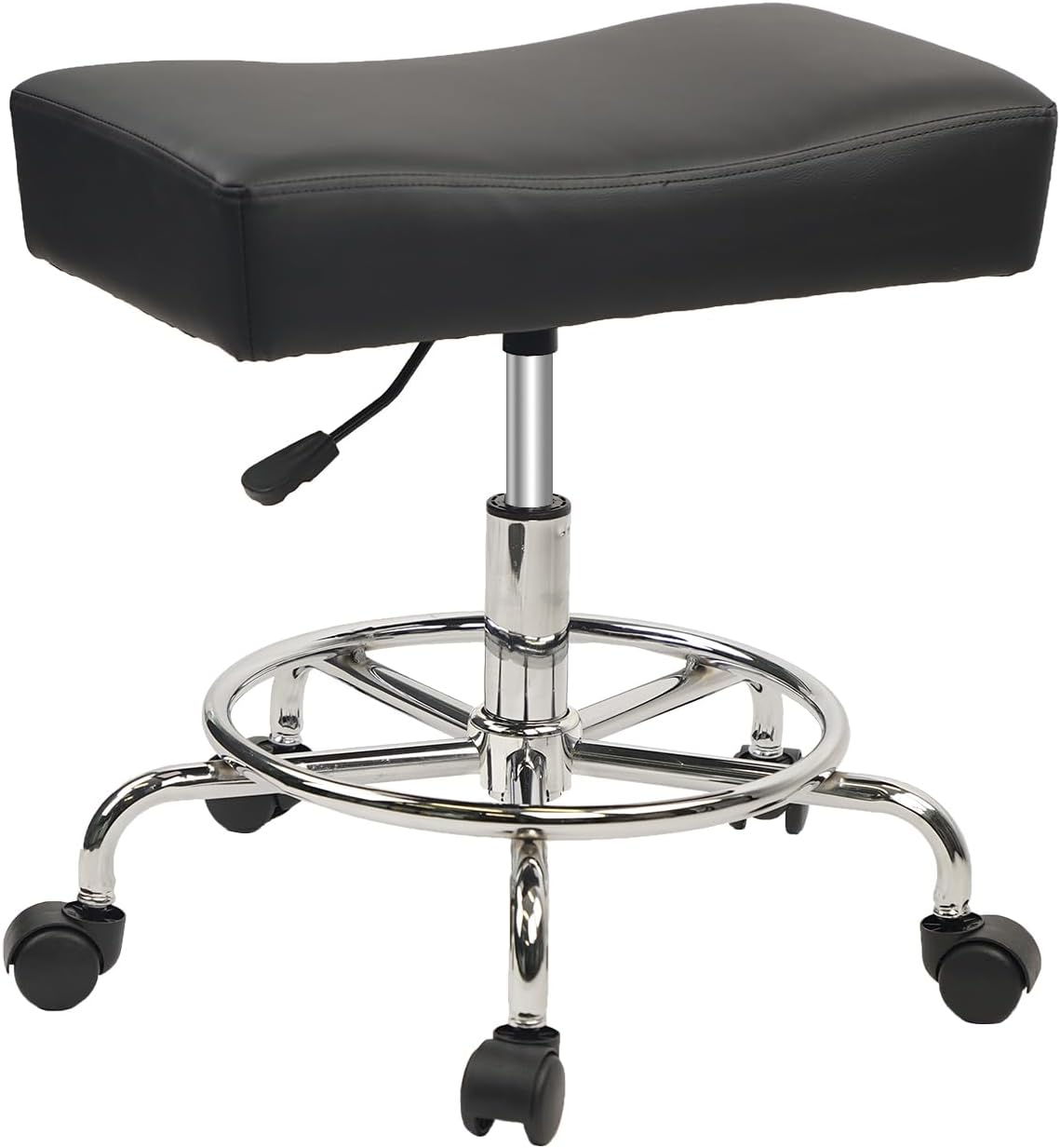 Heavy Duty Extra Wide Rolling Stool for Spa Salon and More