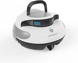 2024 New-POOLPURE Cordless Robot Pool Cleaner for Easy Cleaning
