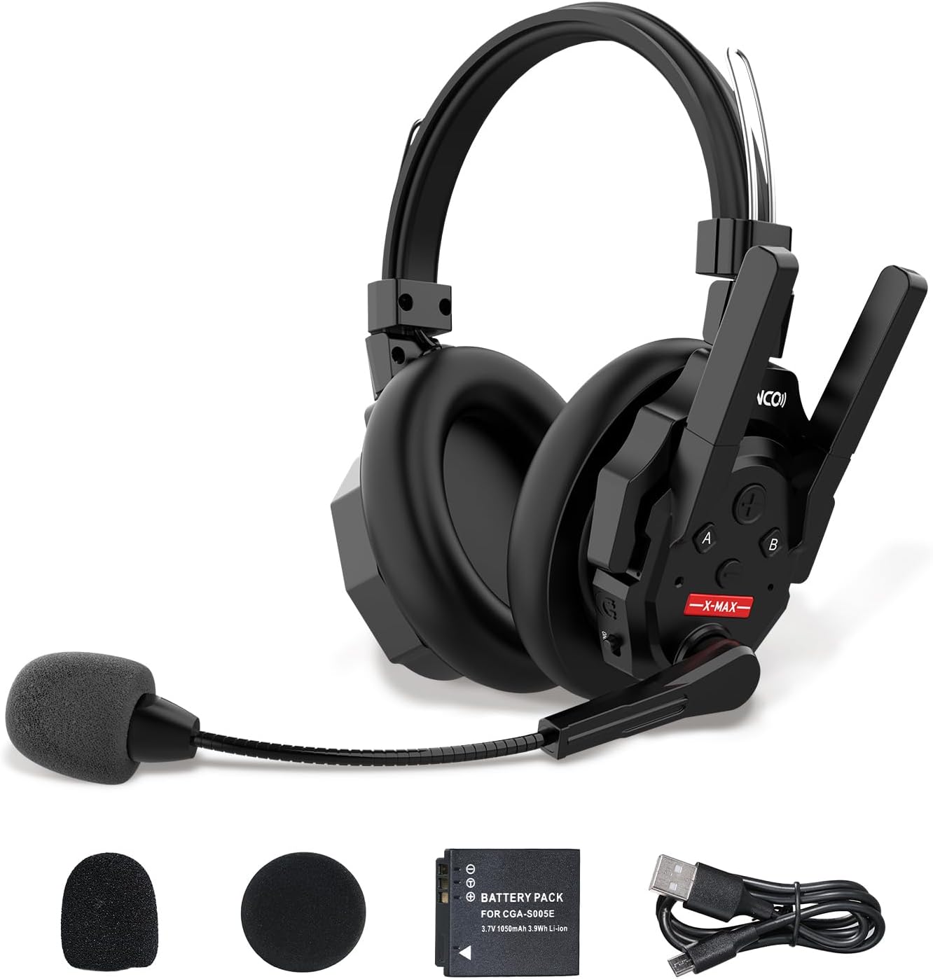 SYNCO XTALK XMAX Wireless Intercom Headset for Clear Communication