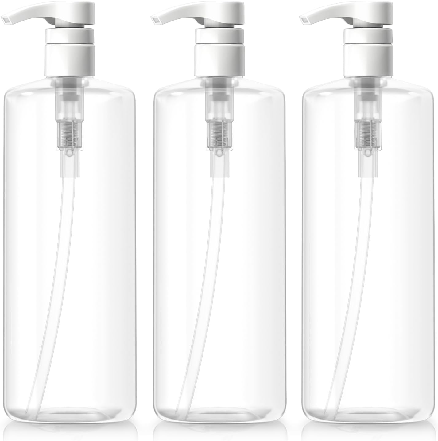 Bar5F Crystal-Clear BPA-Free Pump Bottles - Pack of 3