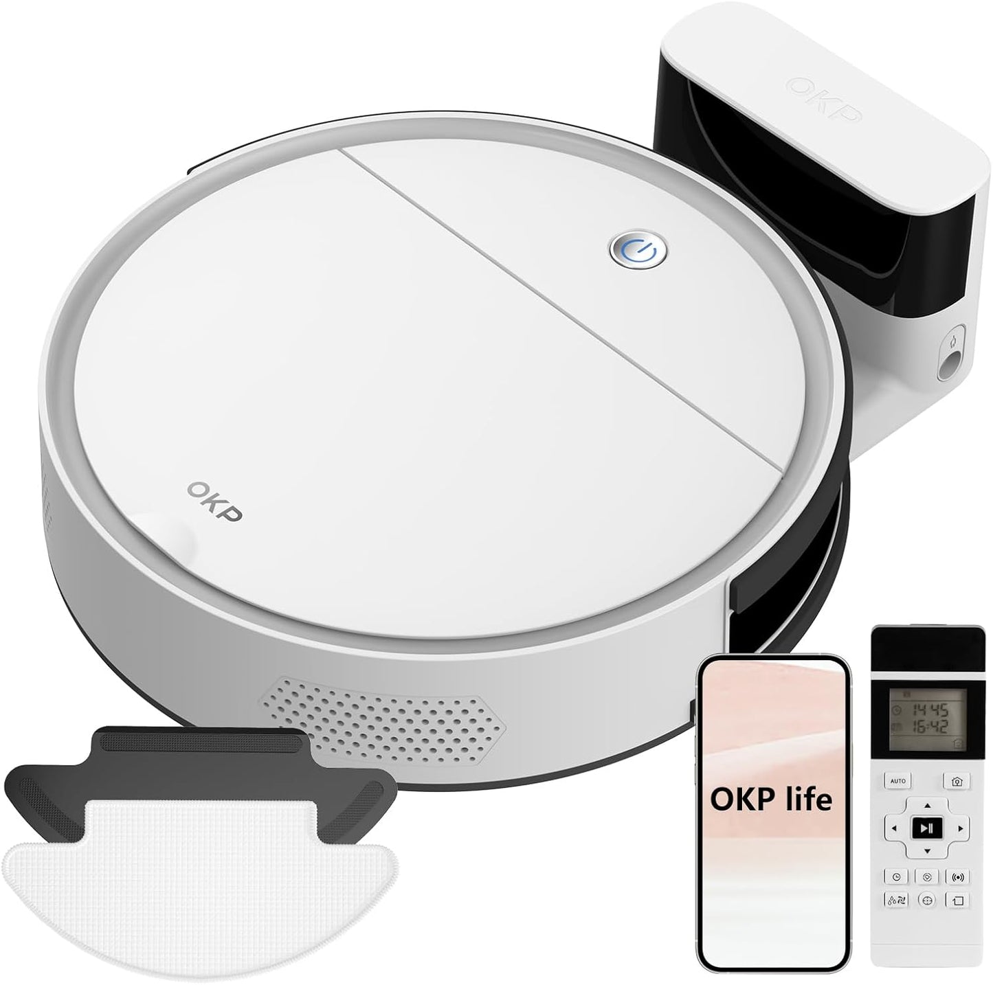 Robot Vacuum and Mop Combo with 2500Pa Suction for Pet Owners