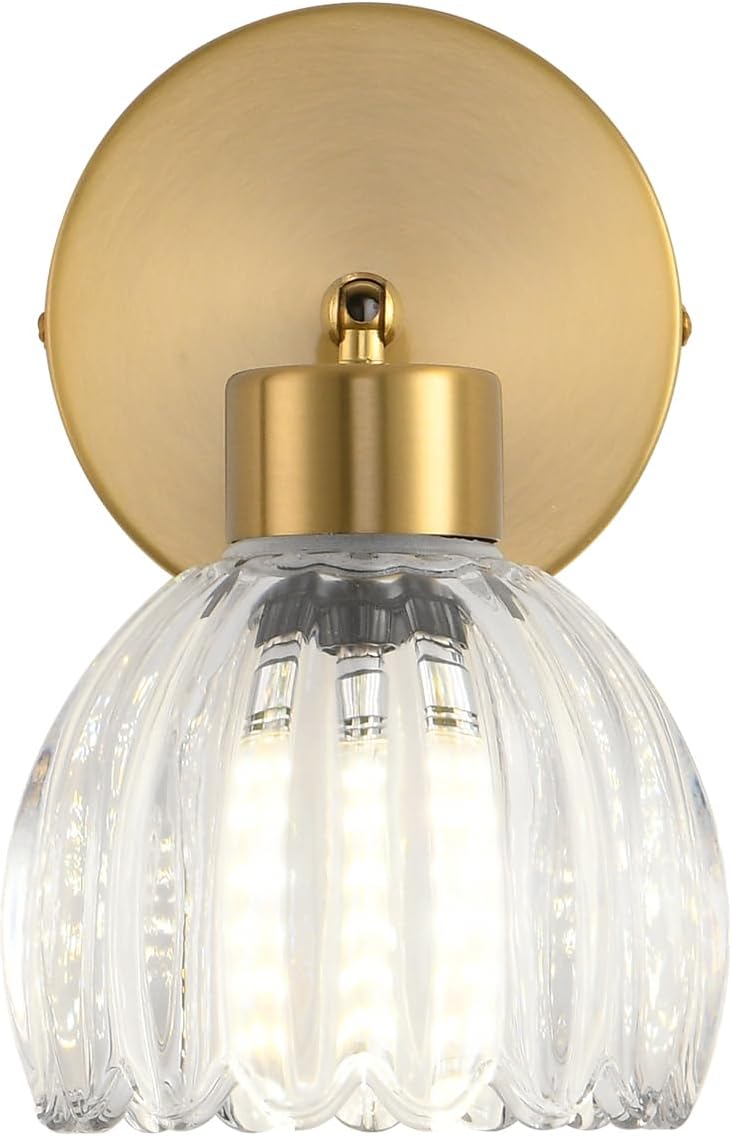 Vintage Wall Sconces with Unique Glass Shade for Elegant Lighting