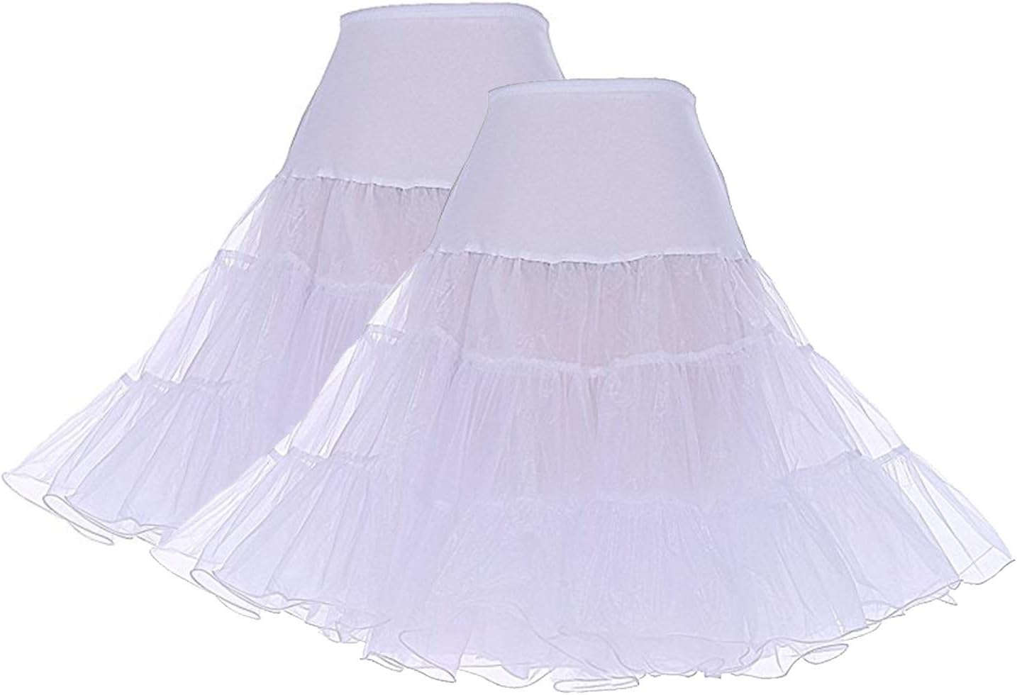 DRESSTELLS 50s Petticoat Skirts for Vintage Tulle Underskirt