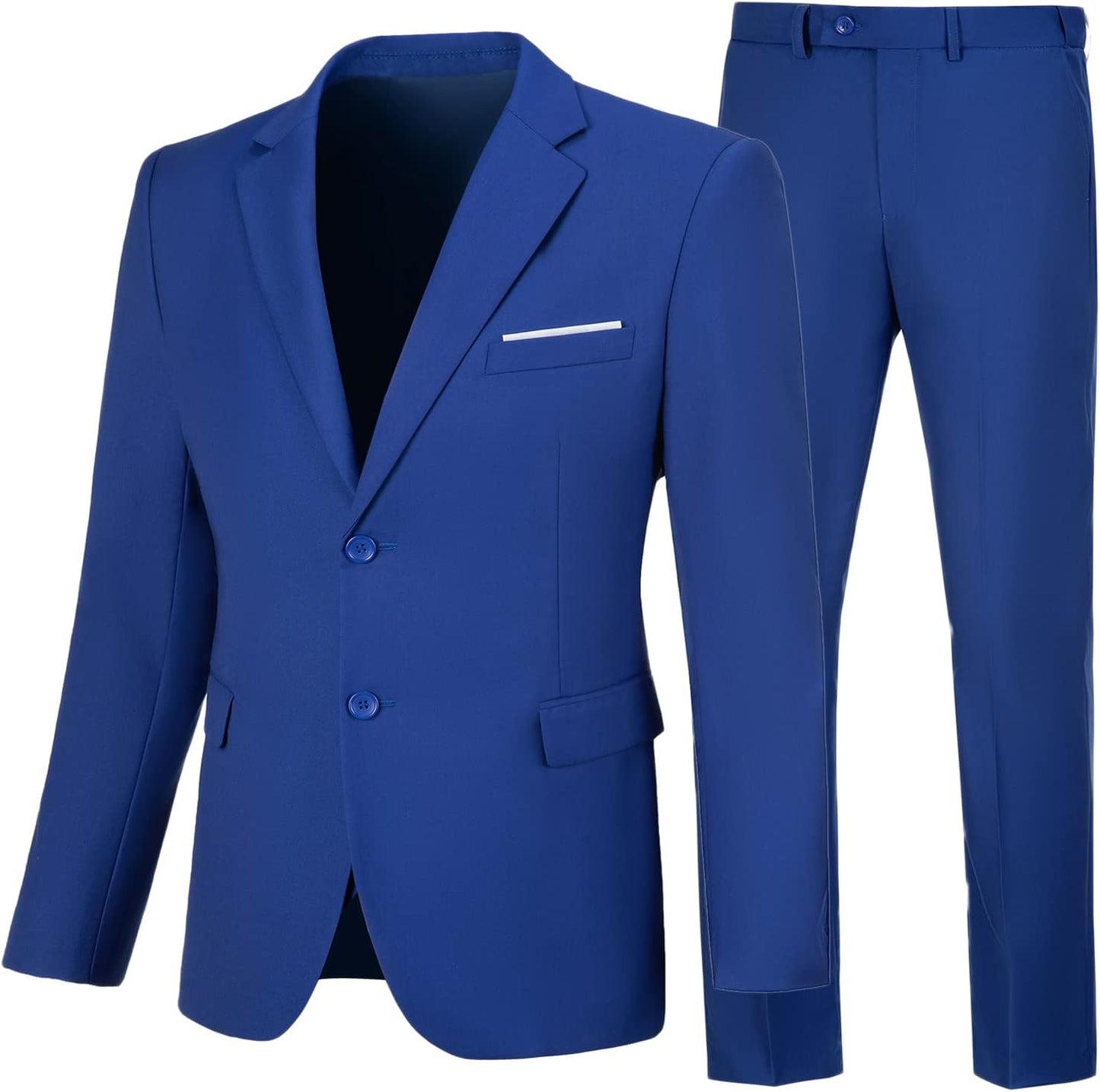 Mens 2 Piece Suit Slim Fit Tuxedo for Business and Weddings
