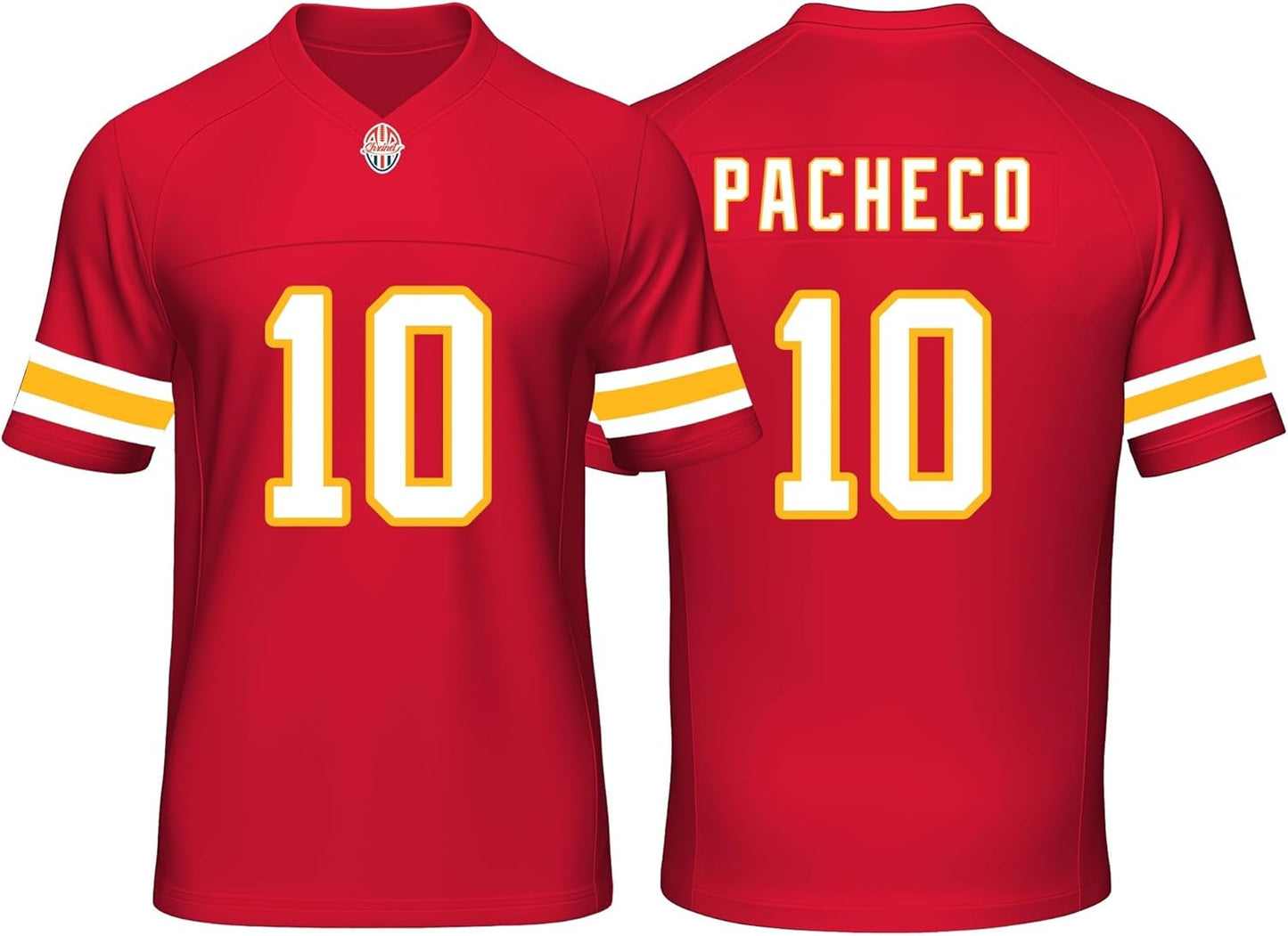Custom Mens/Youth Football Stitched T-Shirt for Sports Fans