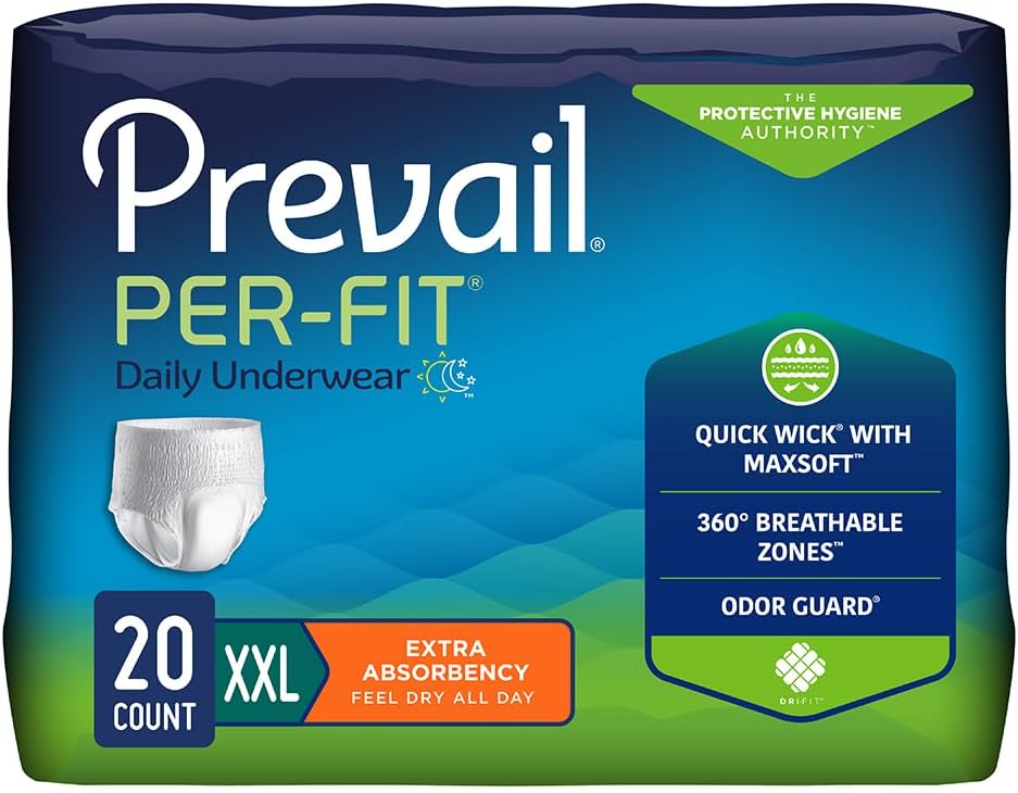 Prevail Extra Absorbency 2XL Daily Protective Underwear