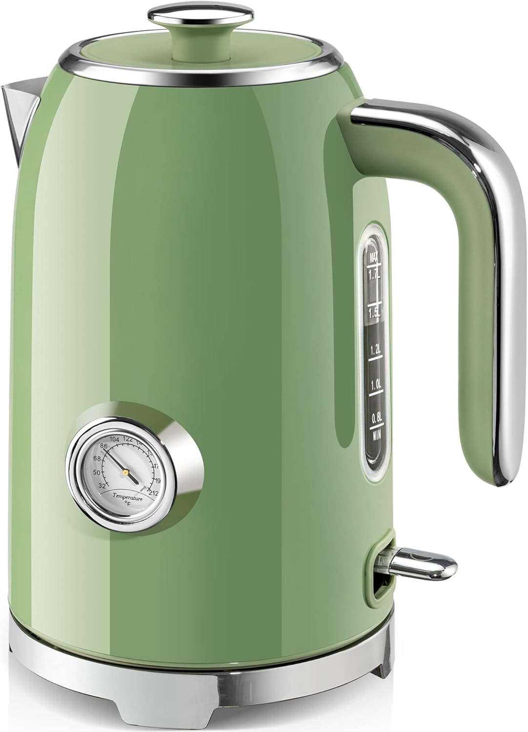SUSTEAS Electric Kettle - 57oz Fast Heating Retro Green Design