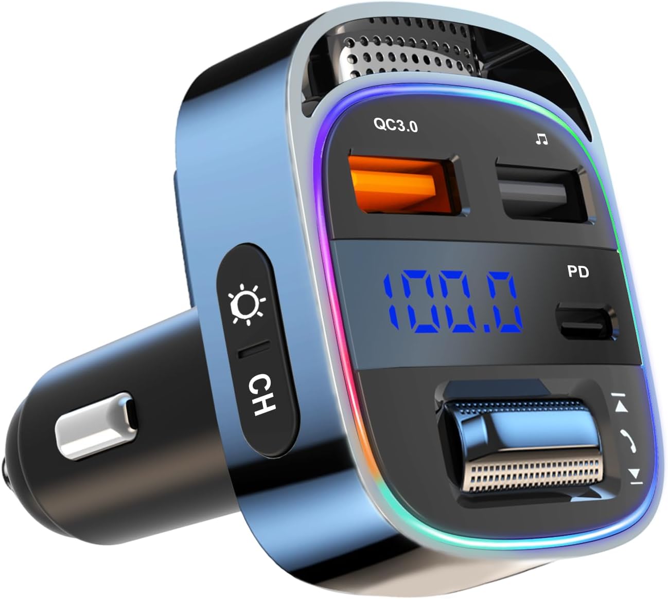 LIHAN Bluetooth 5.4 Car Adapter - Fast Charging & Handsfree Calls!
