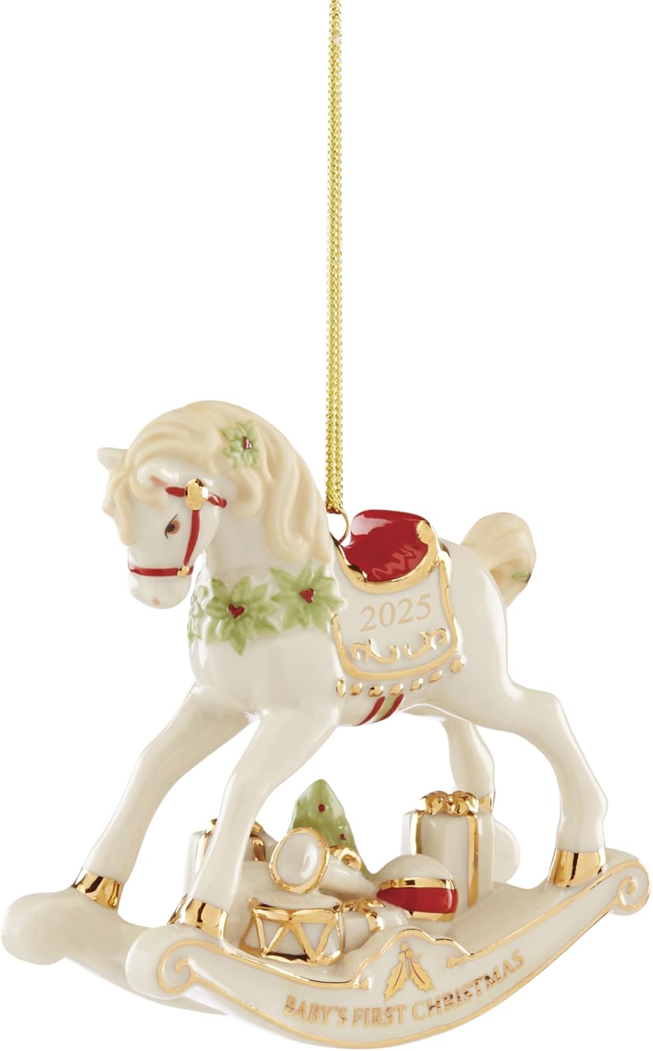 2025 Vintage Rocking Horse Christmas Tree Ornament by Lenox