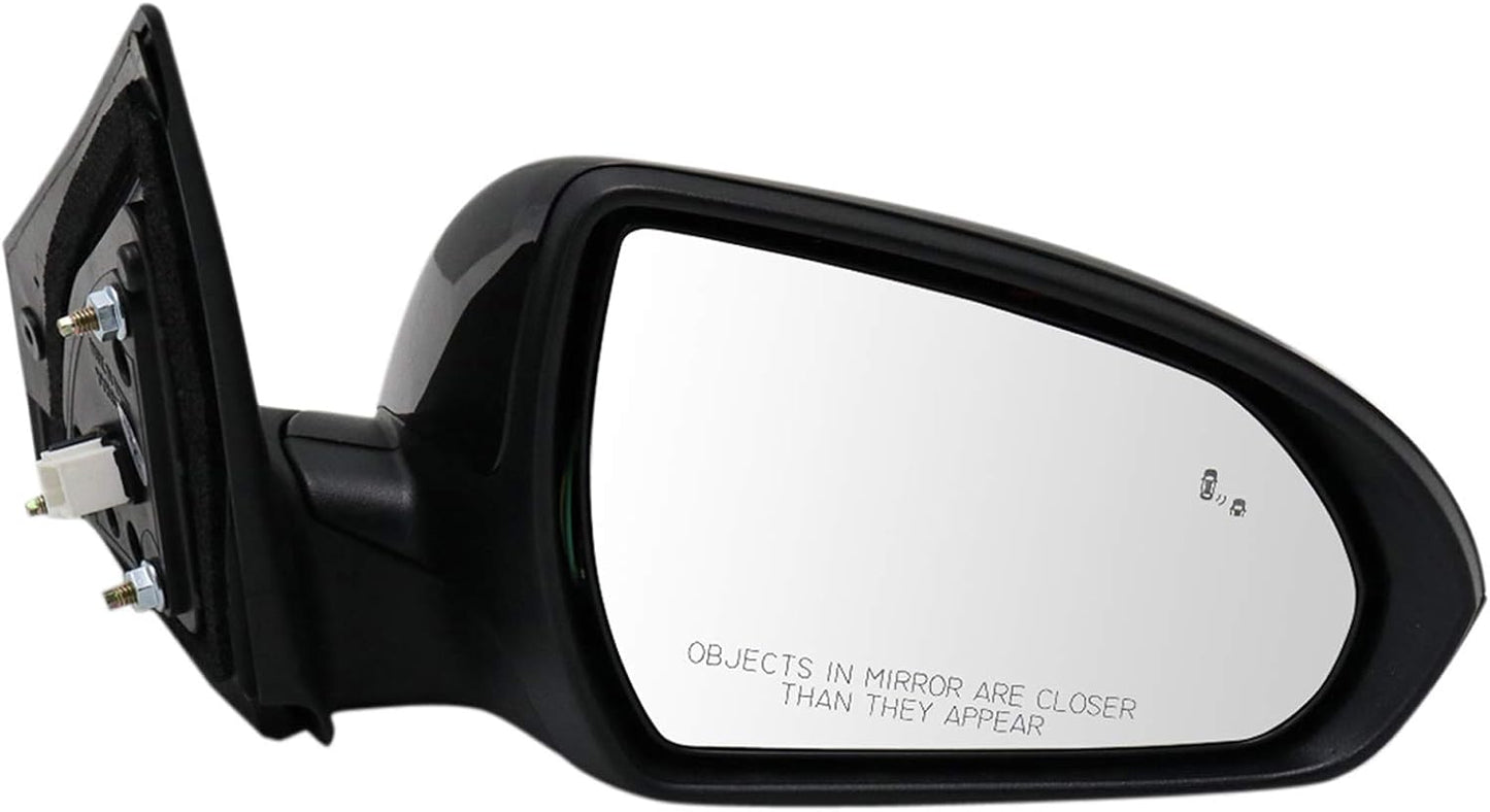 TRQ Right Mirror Passenger Side for 2017-2020 Hyundai Elantra