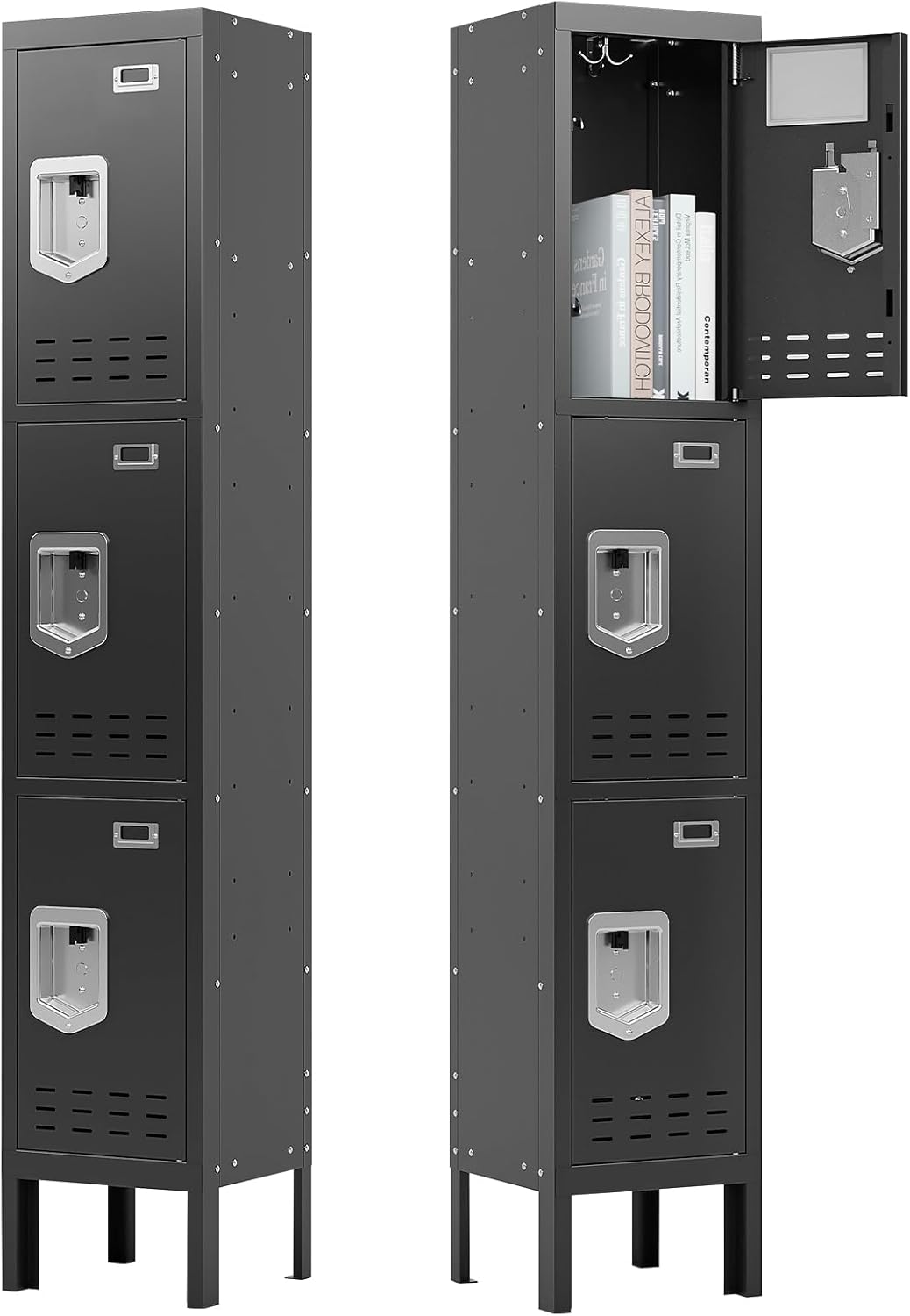 Metal Storage Locker with Lock & Card Slot - Secure Steel Locker