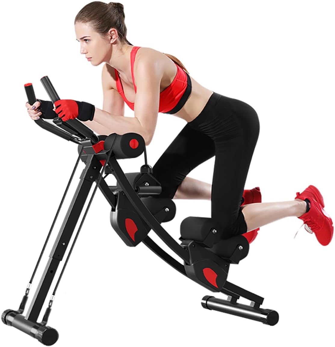 Fitlaya Fitness Ab Machine for Home Gym - Adjustable & Foldable