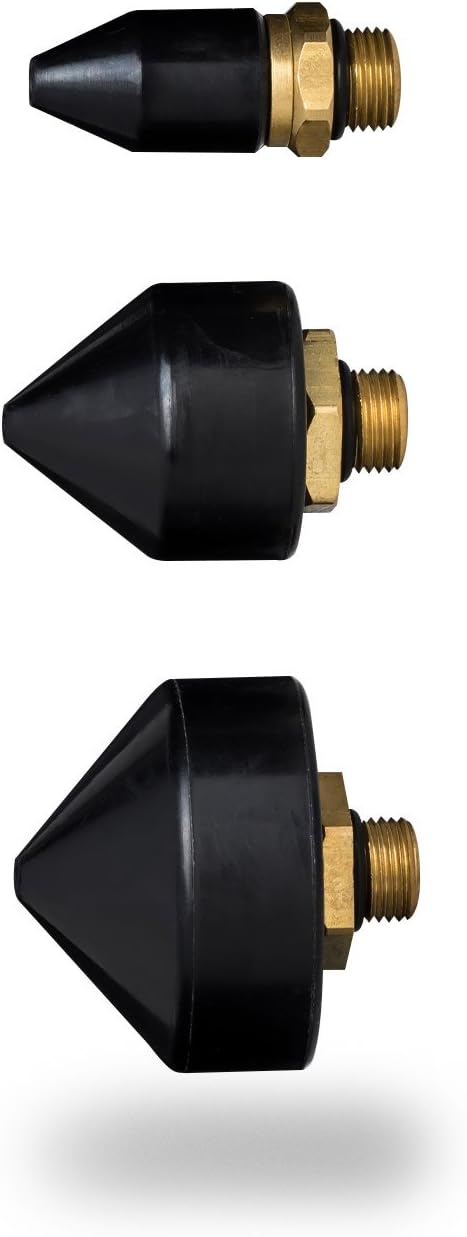 Capri Tools 3-Piece Rubber Tip Set: Air Blow Gun Essential