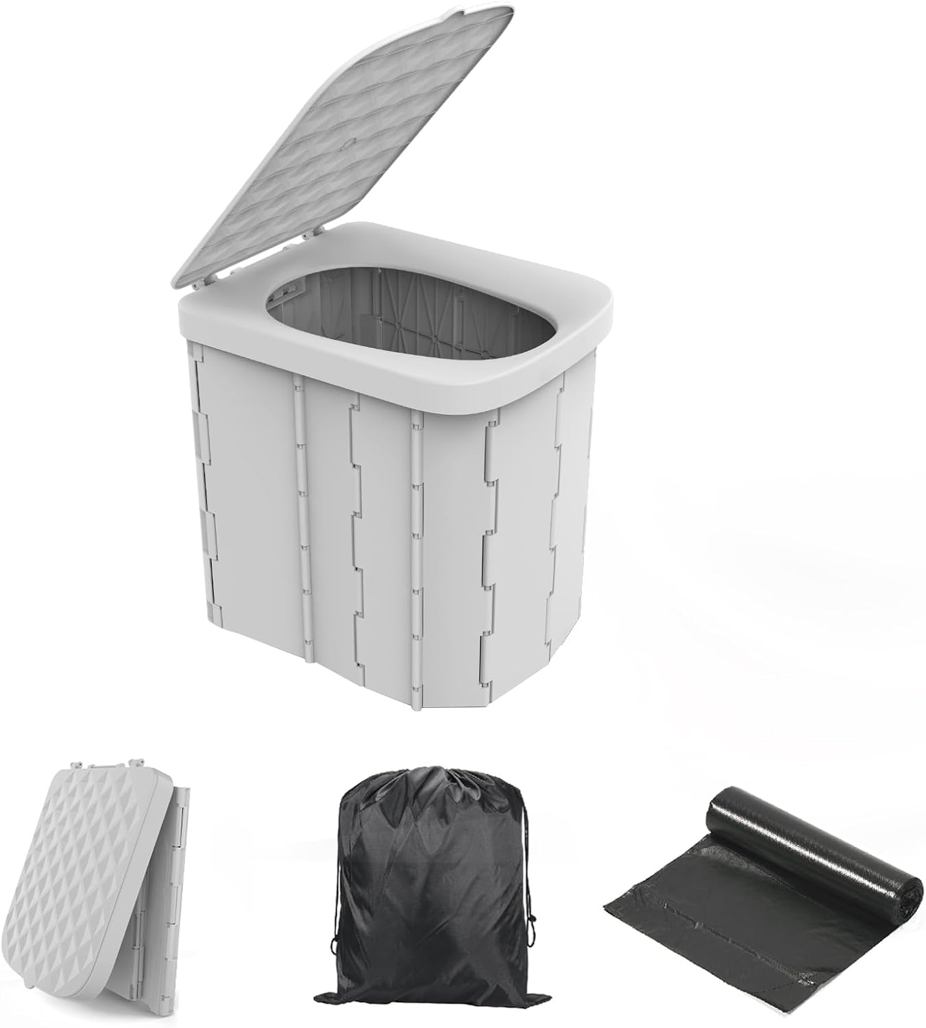 Hapoon XL Portable Folding Toilet - Ideal Travel Potty Solution