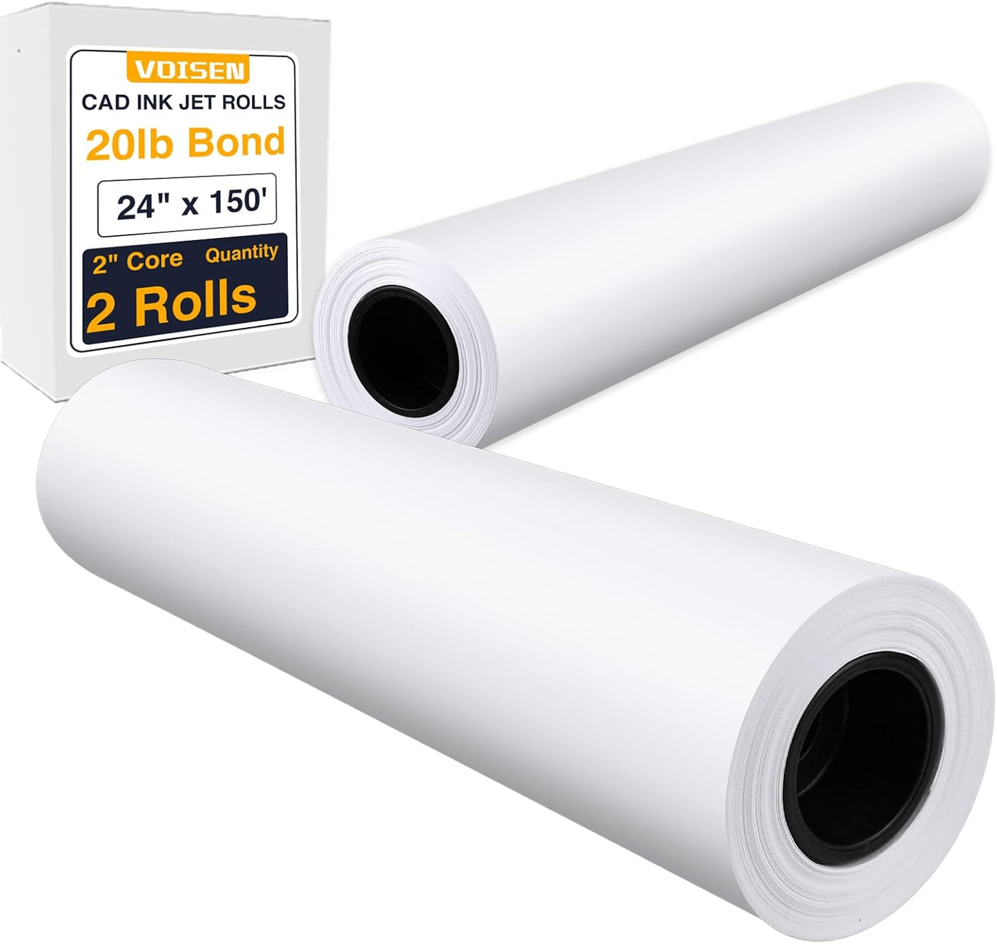 VOISEN Wide Format Plotter Paper Rolls for CAD Ink Jet Printers