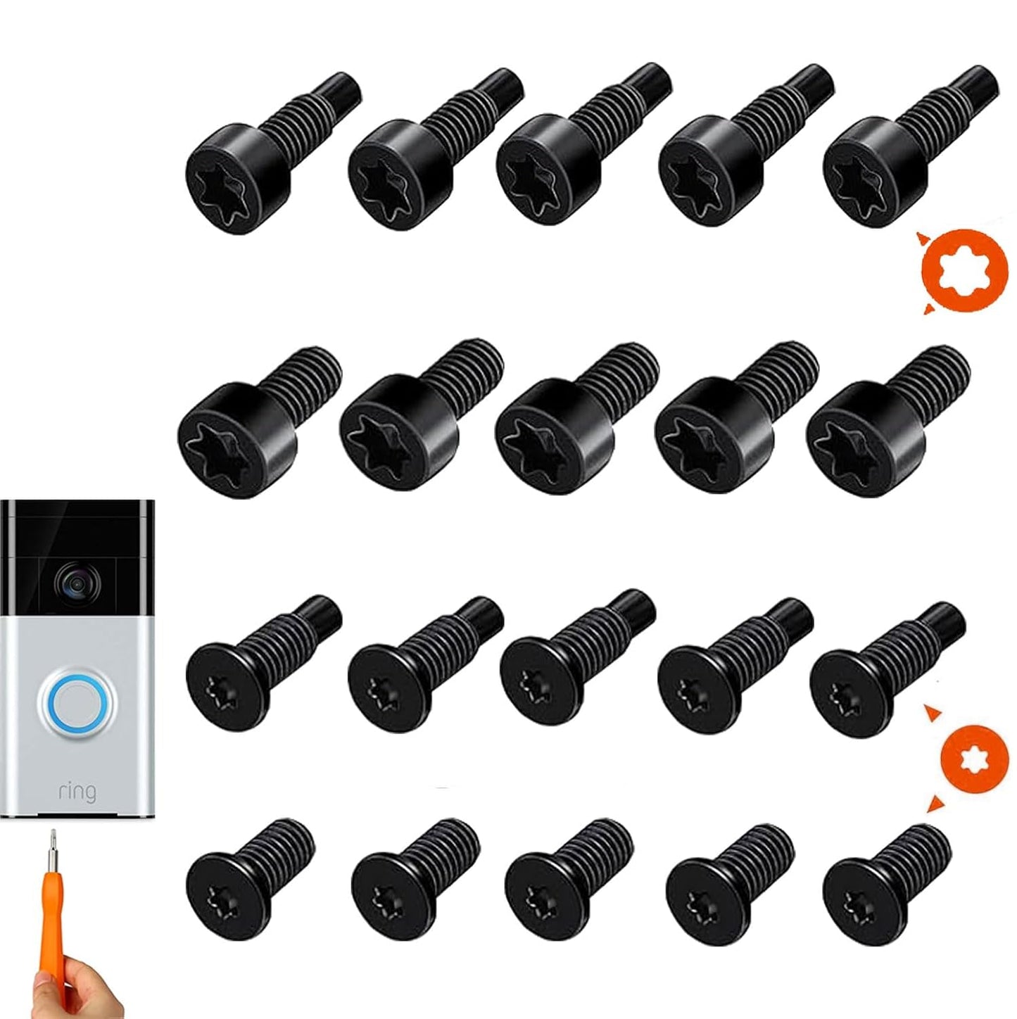 Enhanced Security: Video Doorbell Screws Set