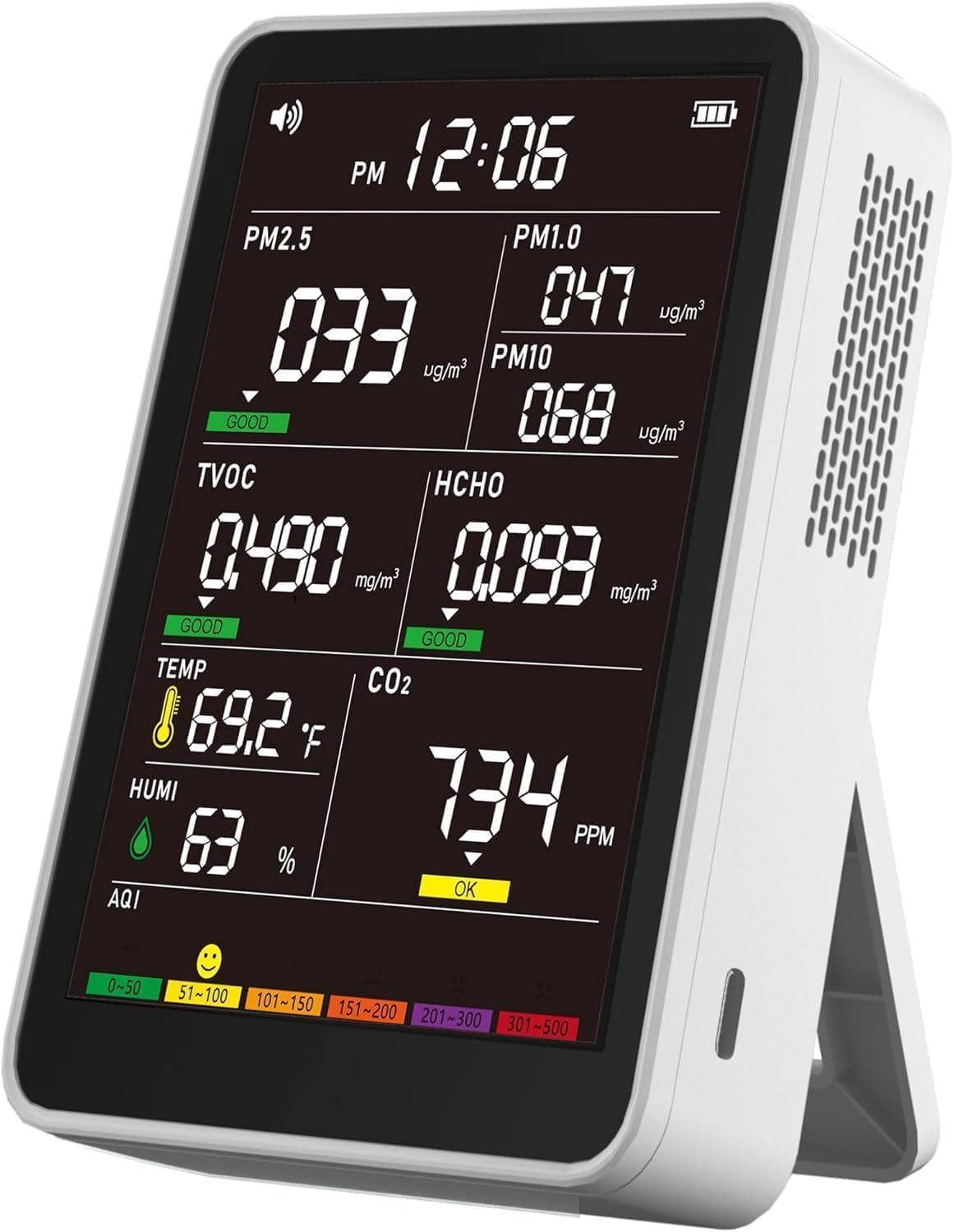Professional Indoor Air Quality Monitor for Home and Cars