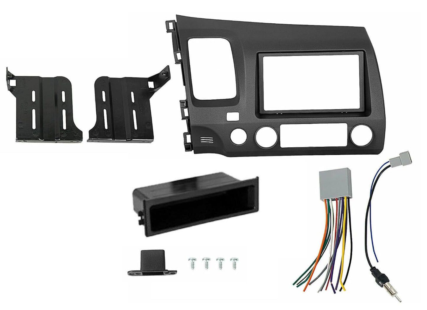 Double DIN Car Stereo Radio Installation Dash Kit for Honda Civic