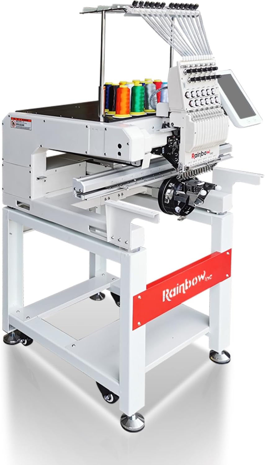 Commercial 3D Embroidery Machine, 15 Needles, Auto Trimming - RainbowEmb