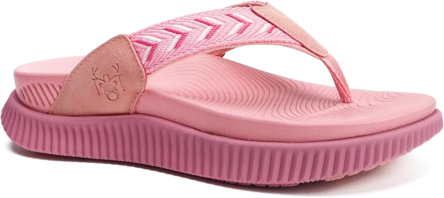 KuaiLu Womens Fashion Orthotic Flip Flops for Comfort and Style
