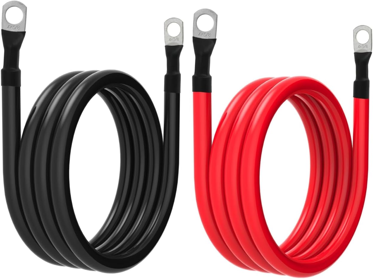 4 AWG Battery Cable for Automotive Solar Marine Boat RV Car
