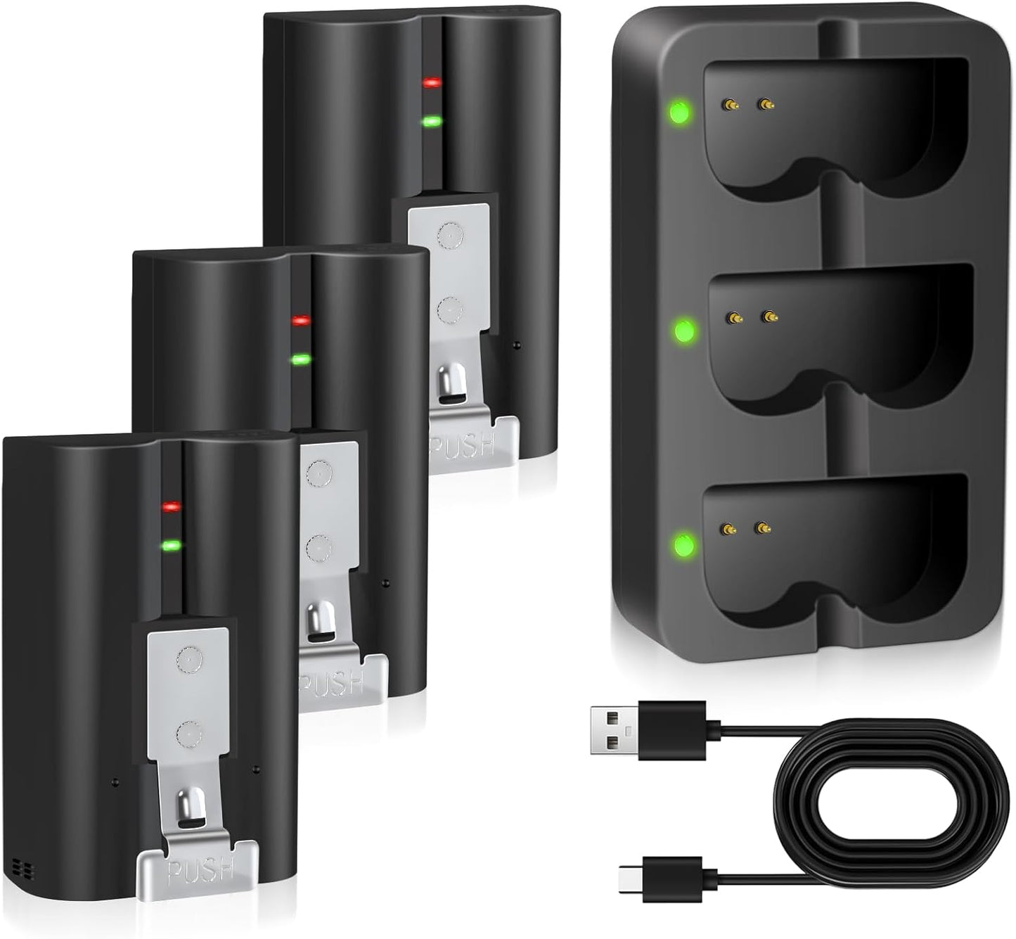 Power Up Your Security: Ring Battery 3-Pack + Charger Station by PoweLyte
