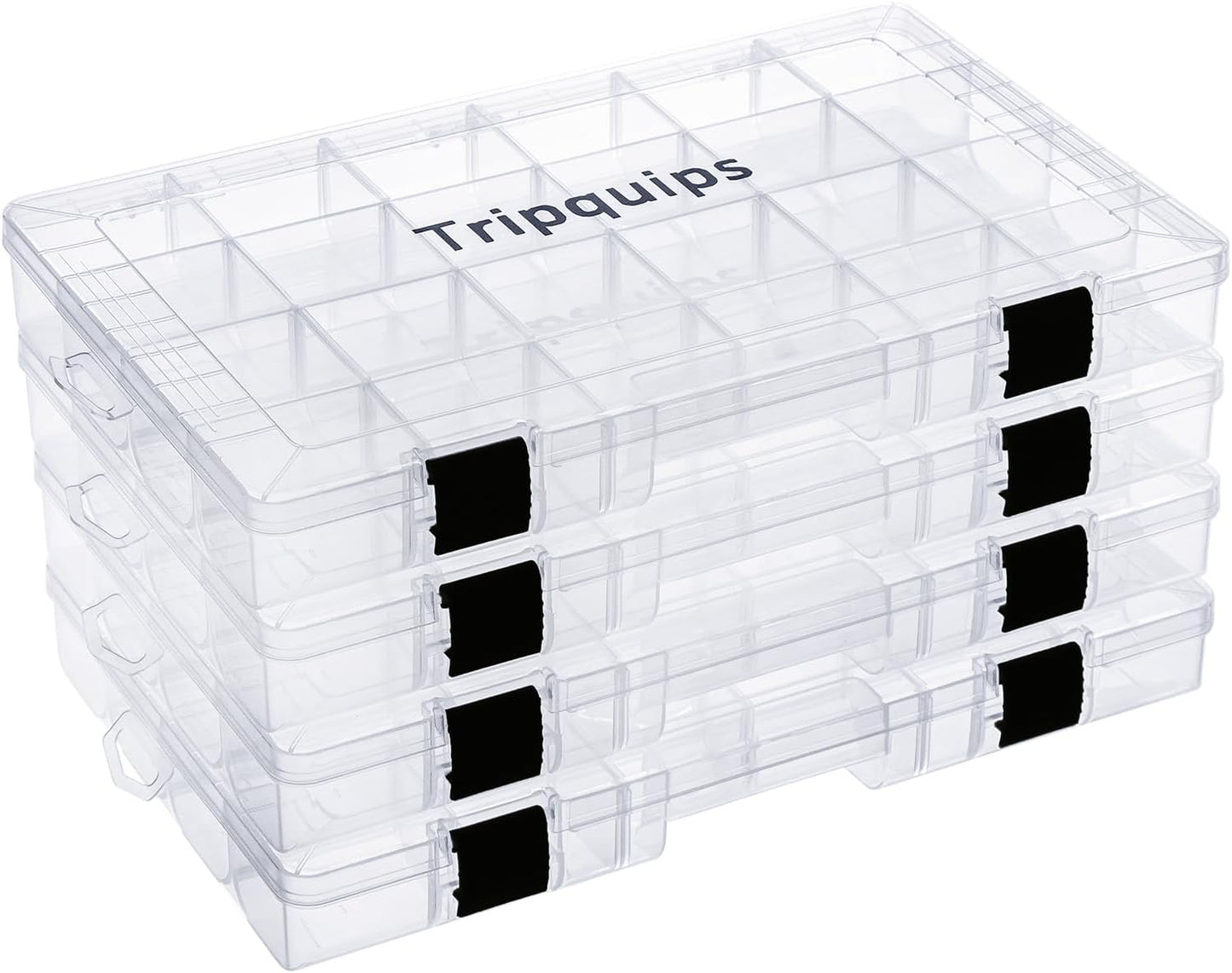 Fishing Tackle Organizer - Removable Dividers - 2 or 4 Packs