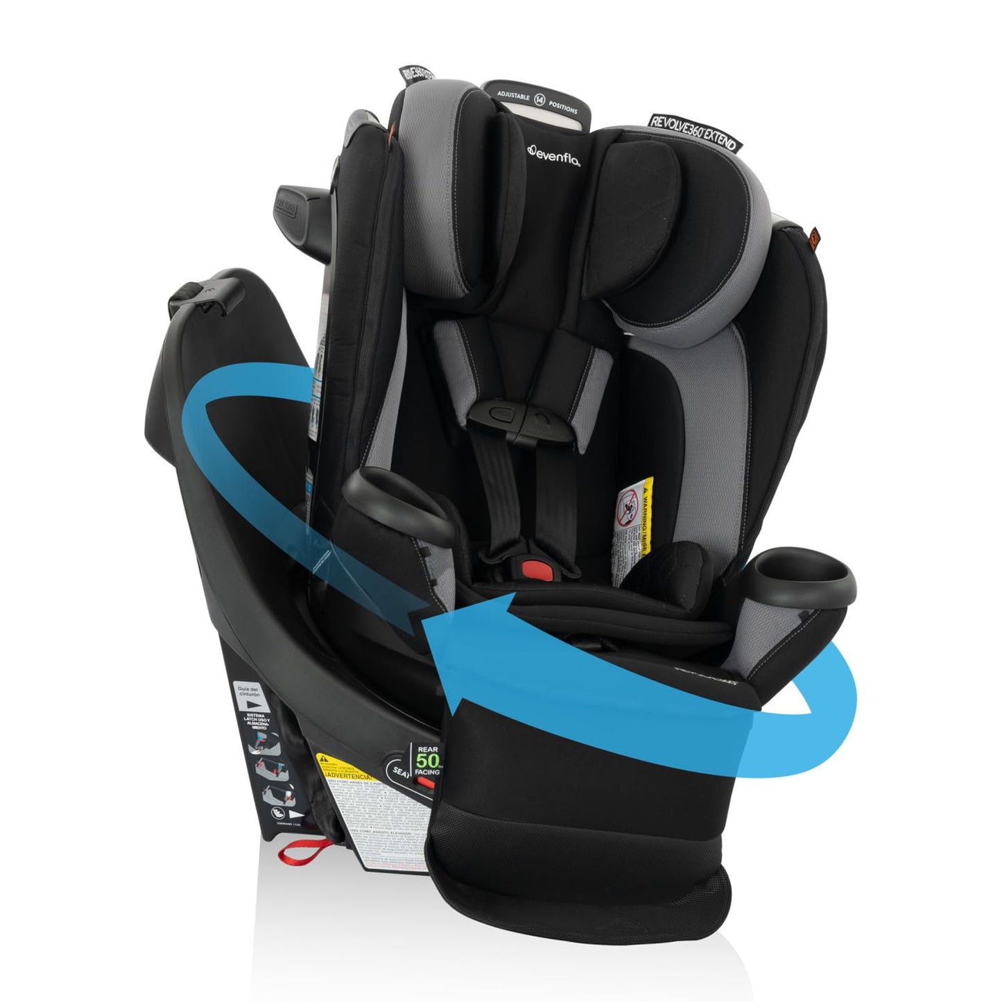 Evenflo Revolve360 Extend Convertible Car Seat with 360 Rotation