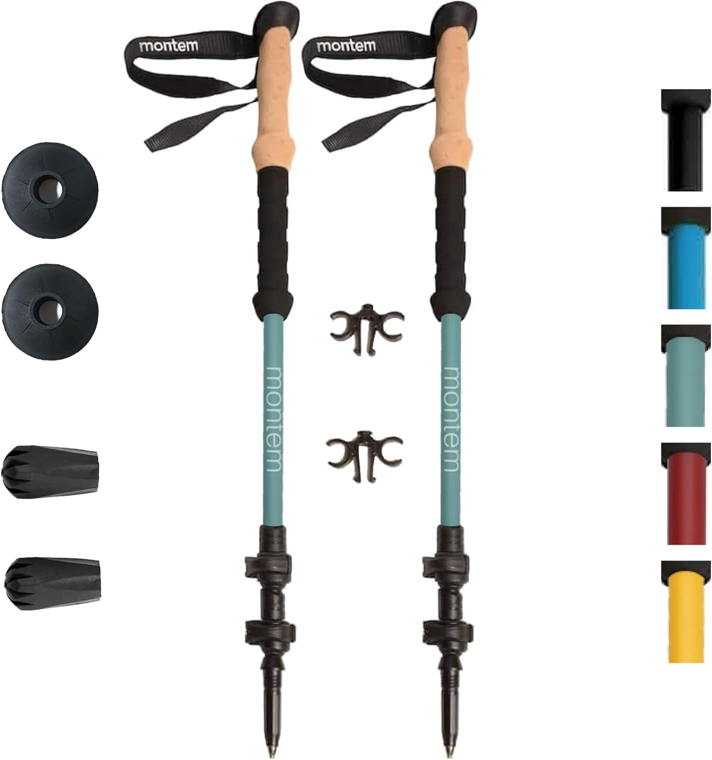 Montem Carbon Fiber Trekking Poles - Ultra Light & Durable