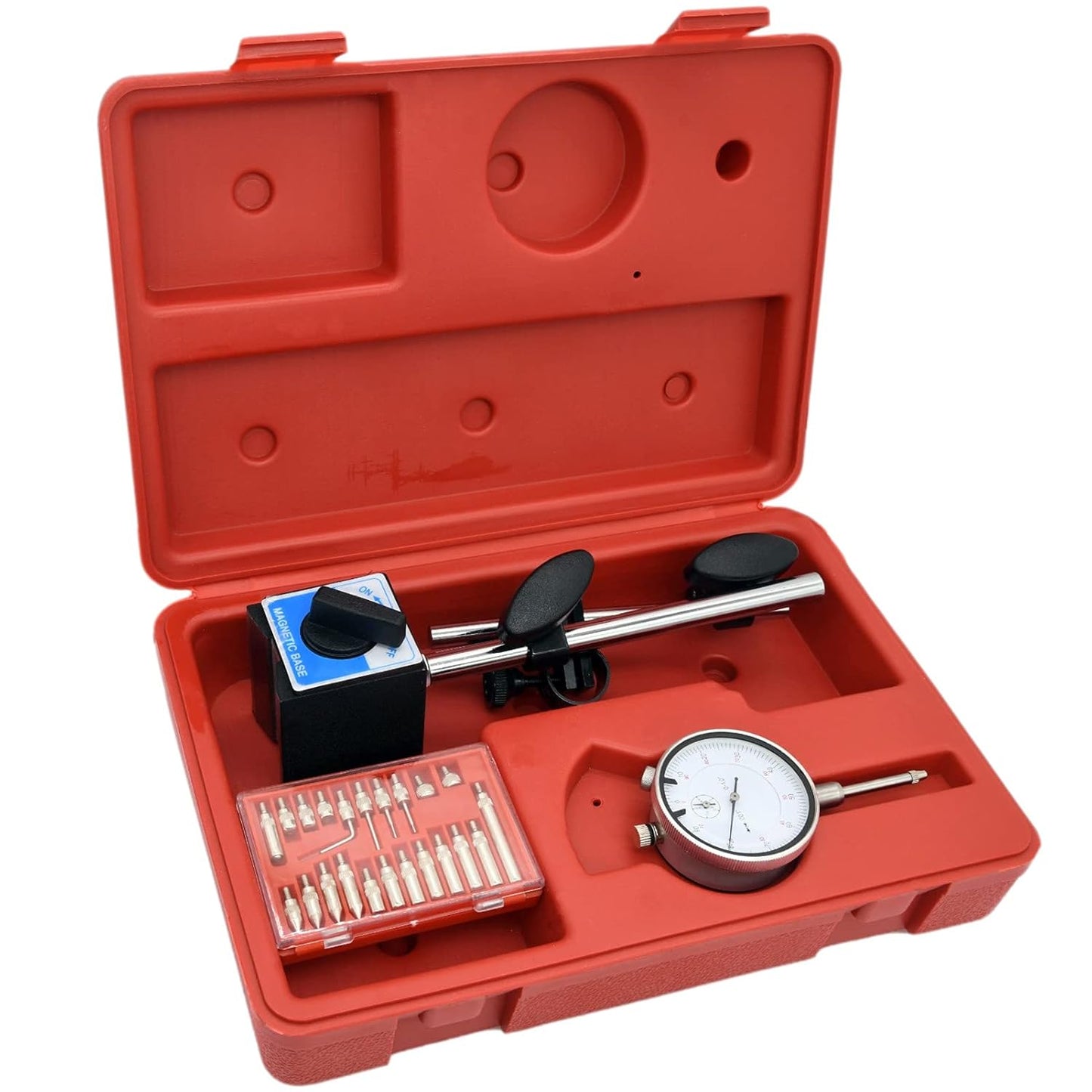 Precision Dial Indicator with Magnetic Base for Accurate Testing