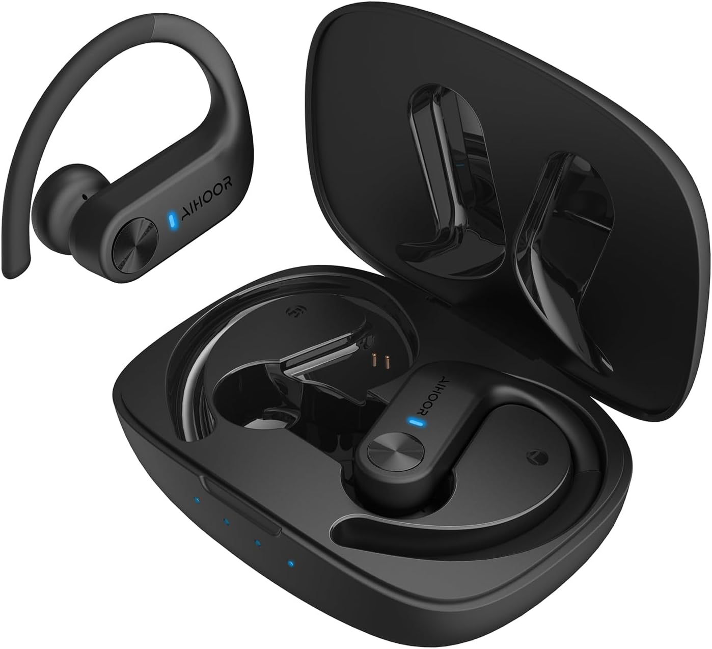AIHOOR Wireless Earbuds: 36hr Playtime, Secure Fit