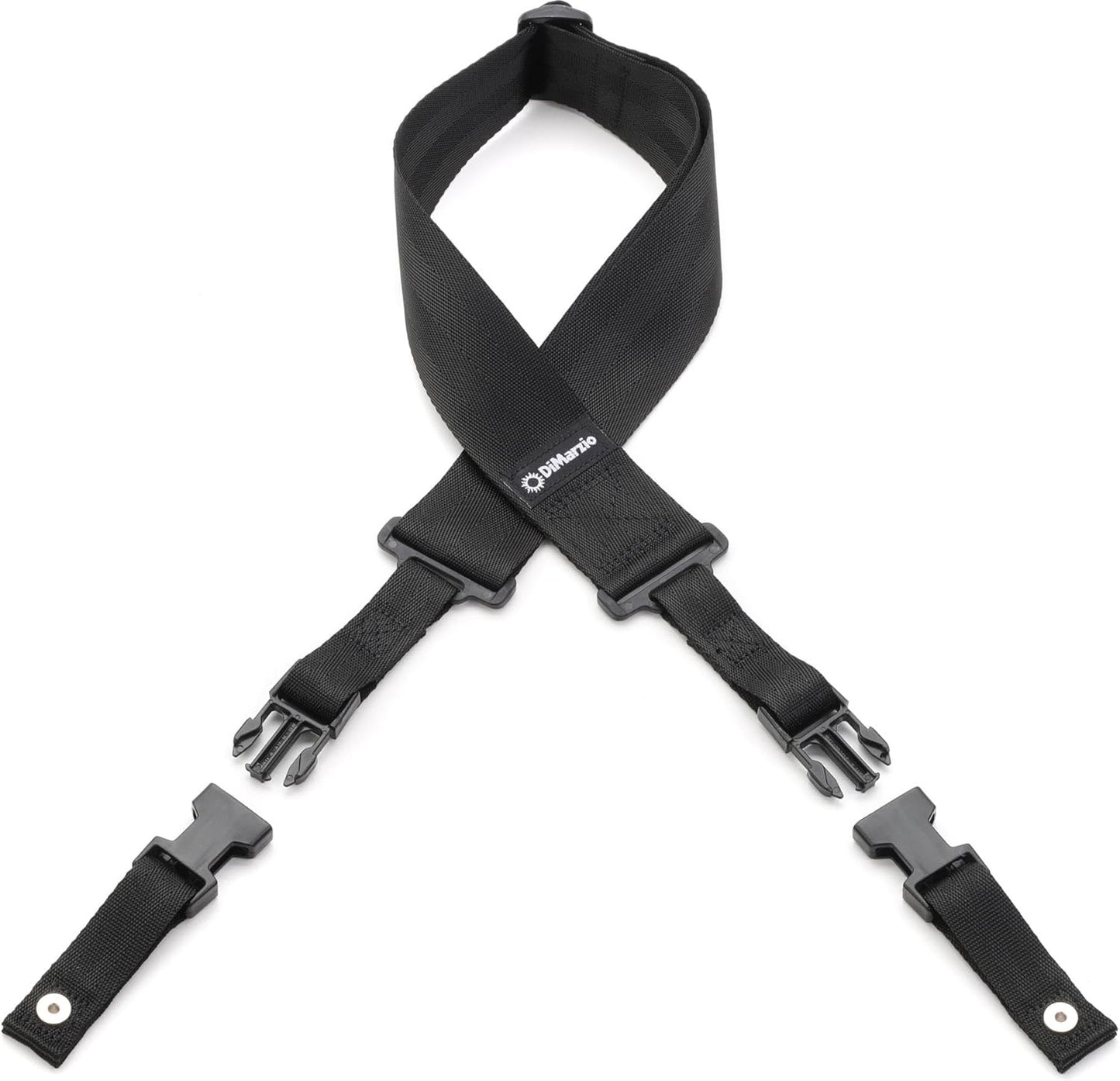 DiMarzio DD2200N 2 inch Nylon ClipLock Guitar Strap - Black