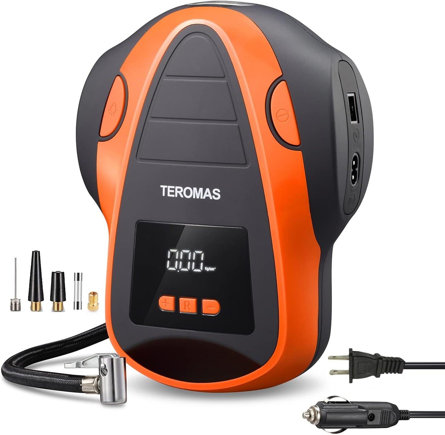TEROMAS Portable Air Compressor: Inflates Anywhere!