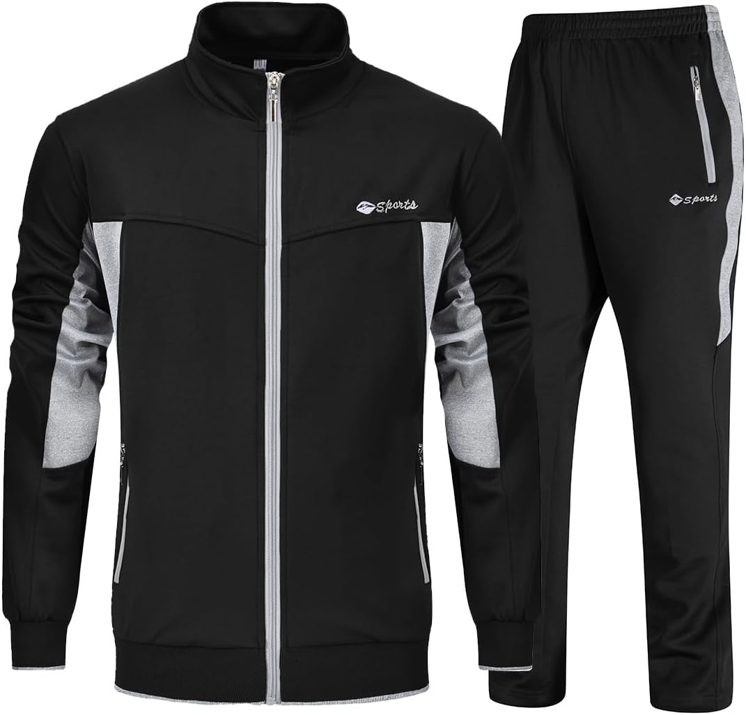 YSENTO Men's Tracksuits Outfits Set for Jogging and Training