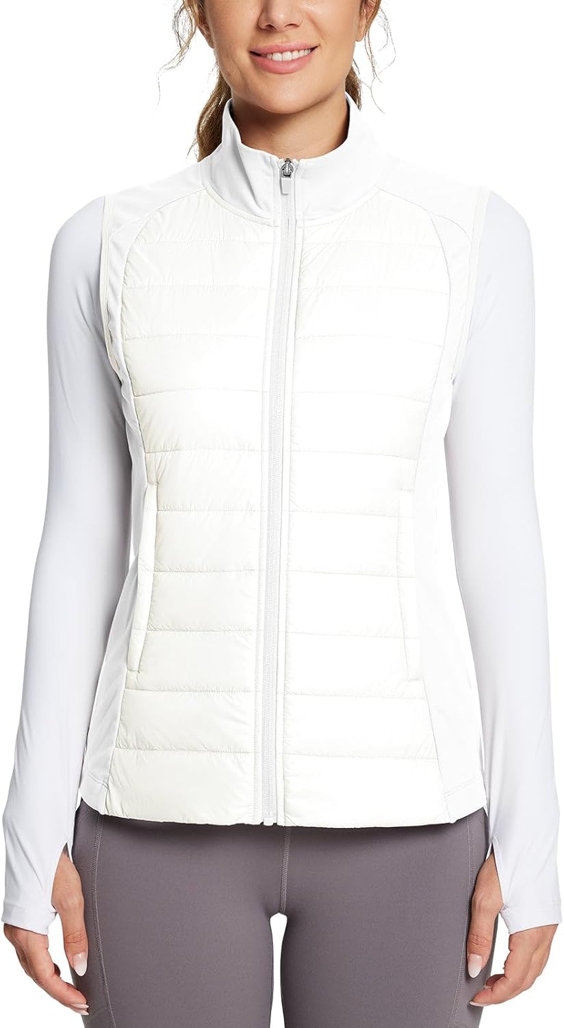 Baleaf Women's Lightweight Warm Puffer Vest for Running